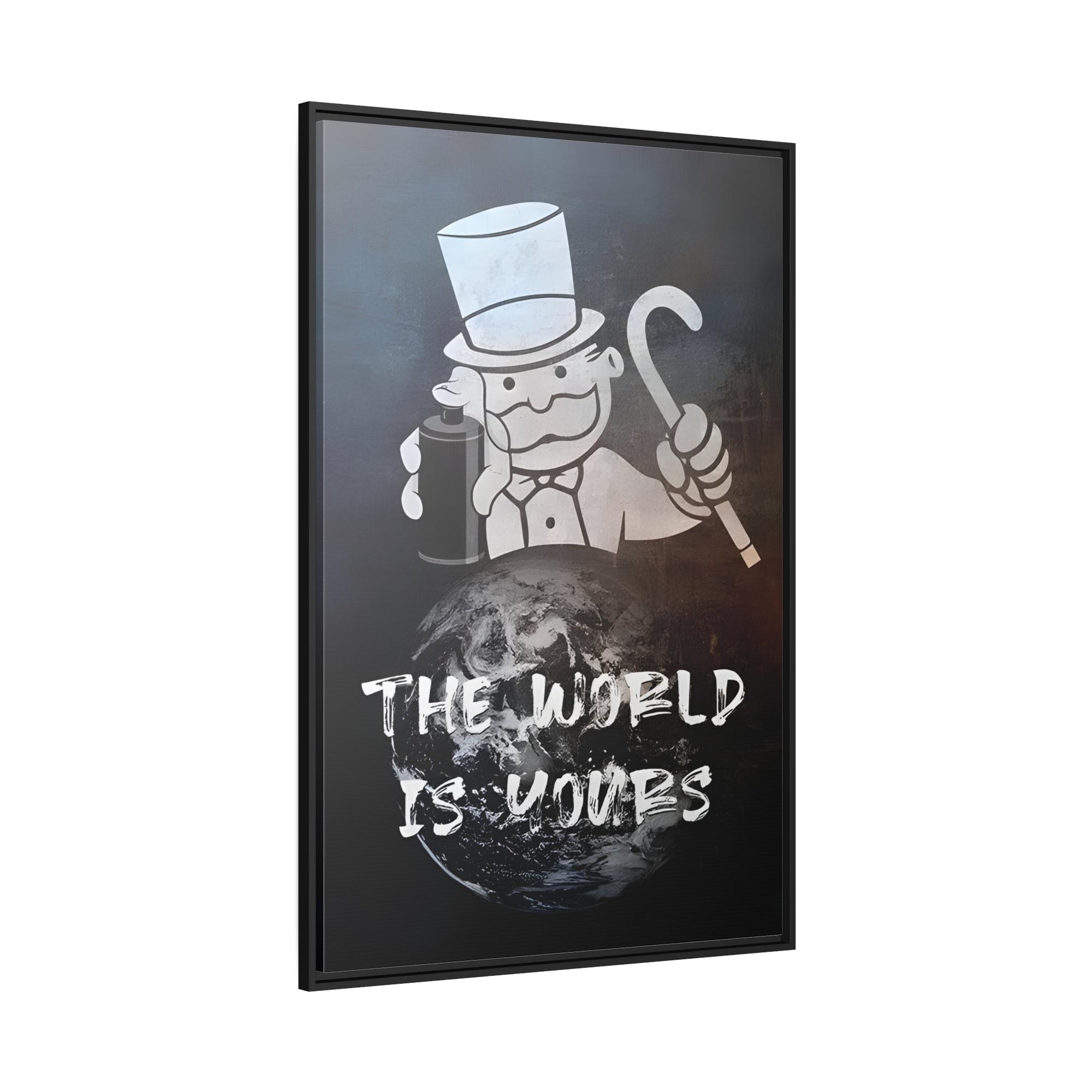 Monopoly & Motivation Motivation's Monopoly: Inspiring Wall Art on Natural Canvas