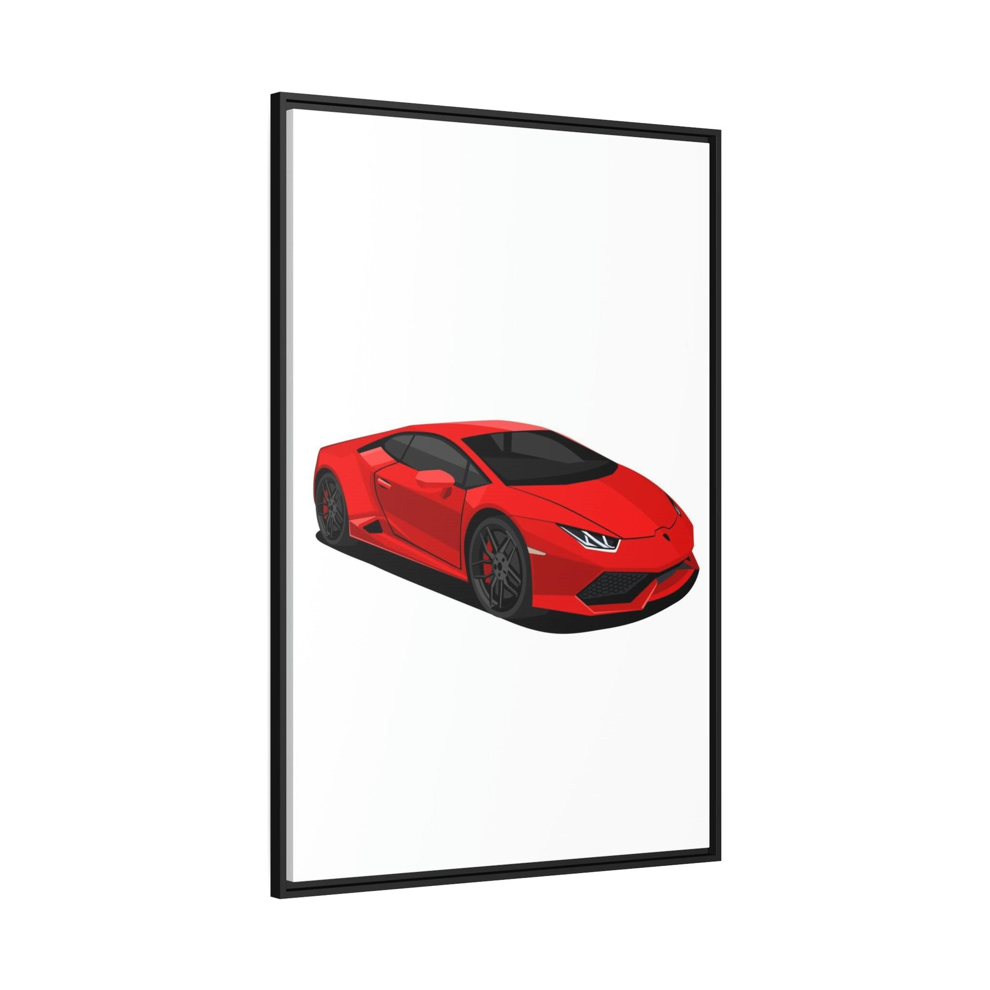 Lamborghini Bold and Brilliant: Red Lamborghini Wall Art on Framed Canvas & Poster