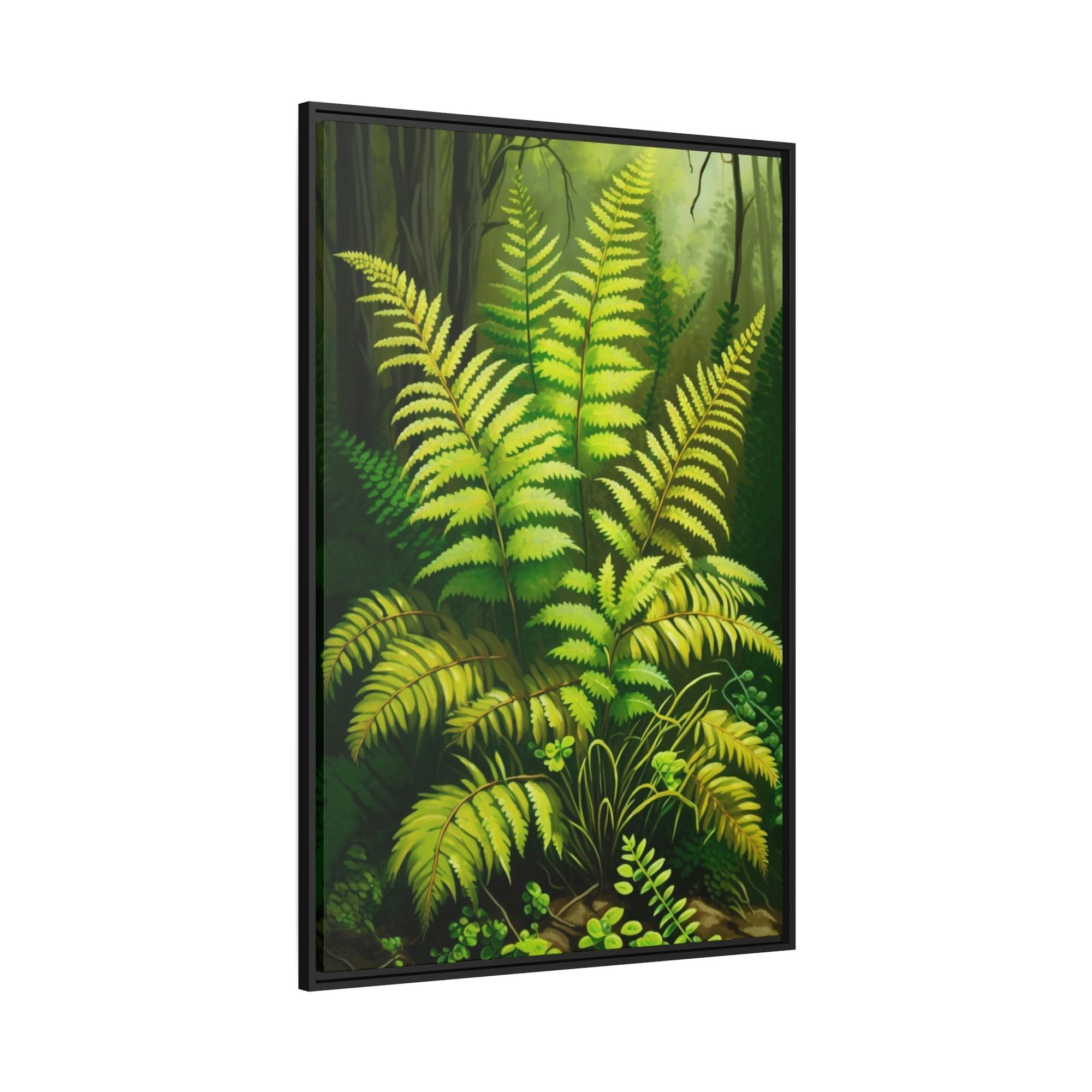 Fern The Enchanted Forest: A Painting on Canvas Featuring Ferns