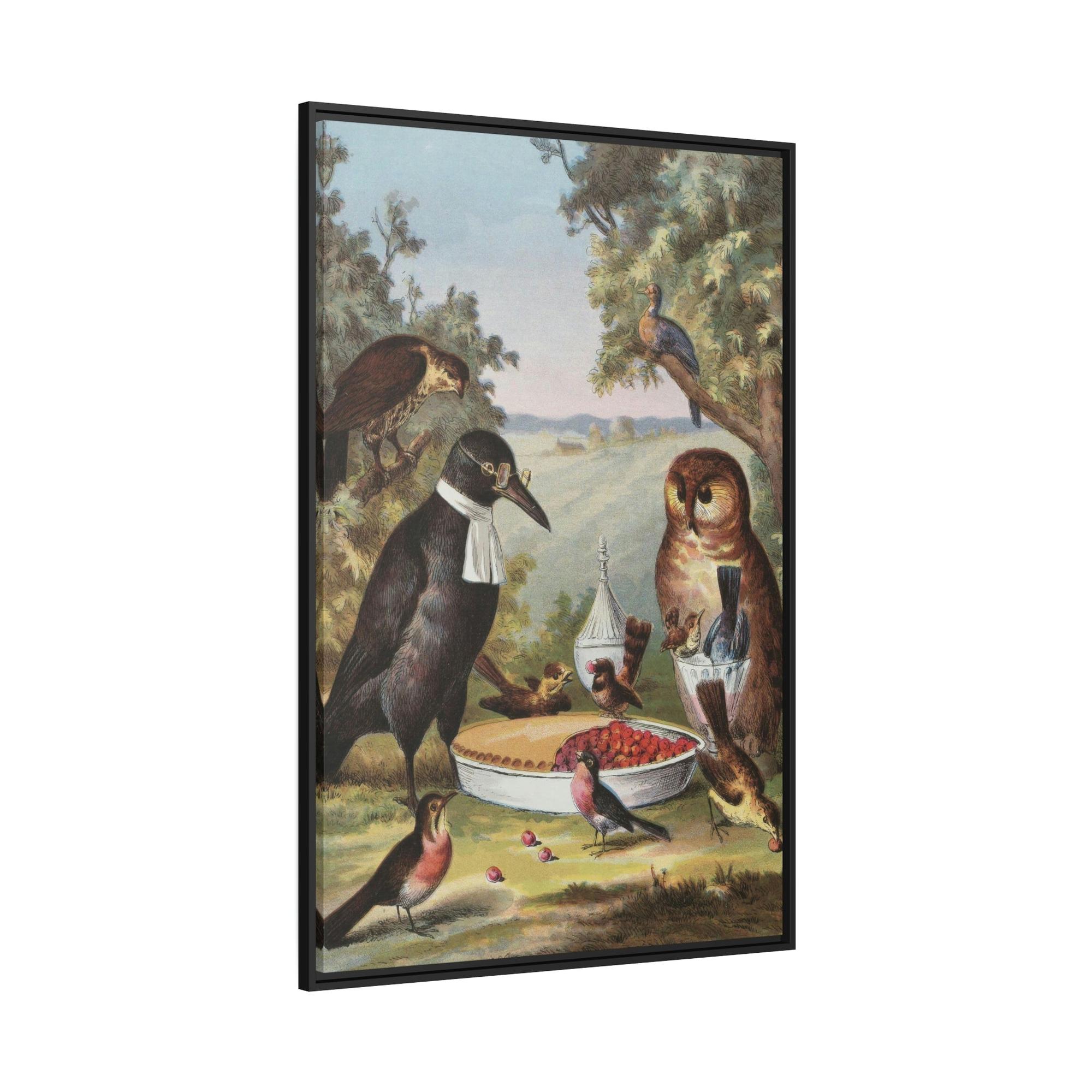 Anthropologie Feathered Fantasy: Anthropologie Canvas Painting with Birds