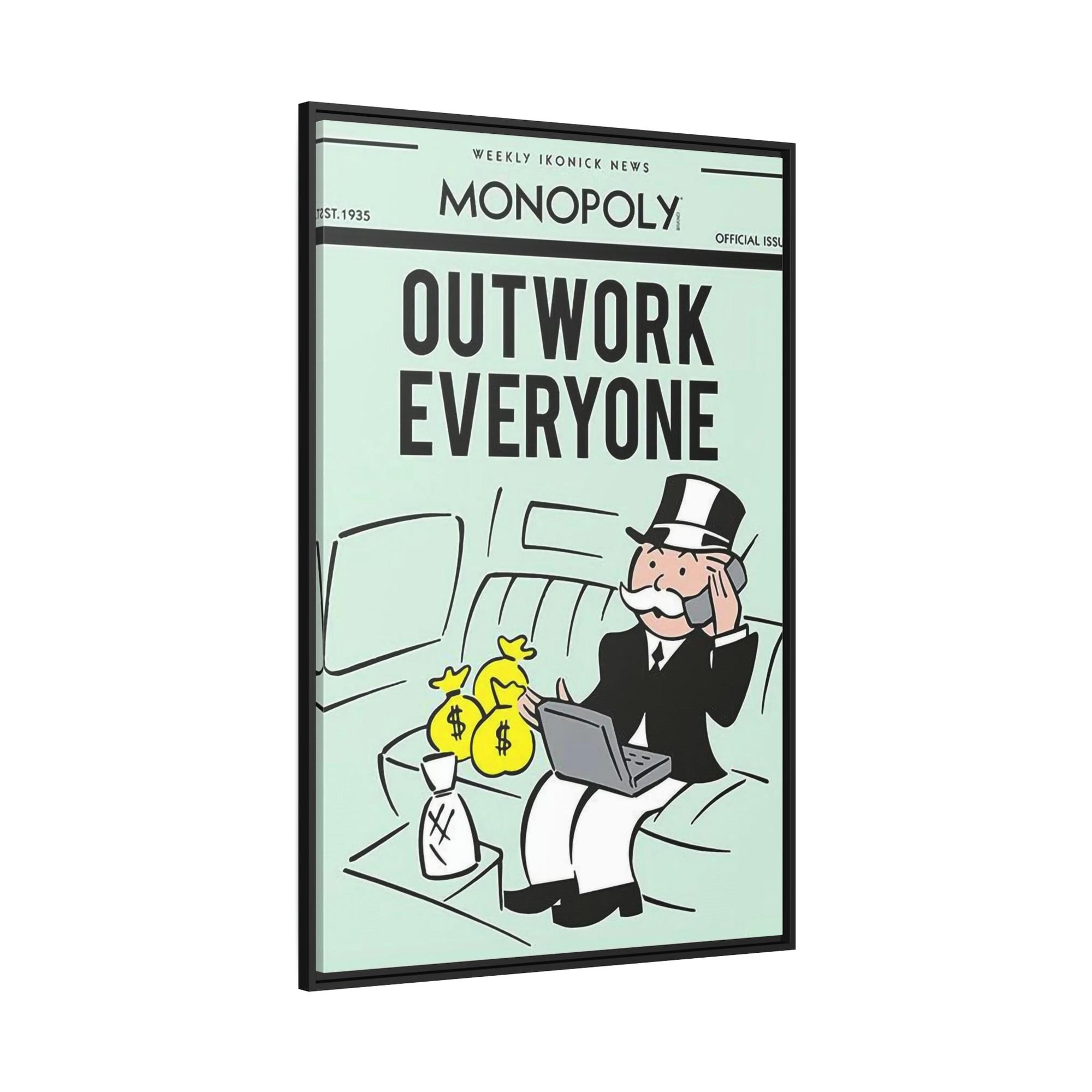 Monopoly & Motivation Motivation Meets Art: Alec Monopoly's Quote Framed Canvas and Poster Collection