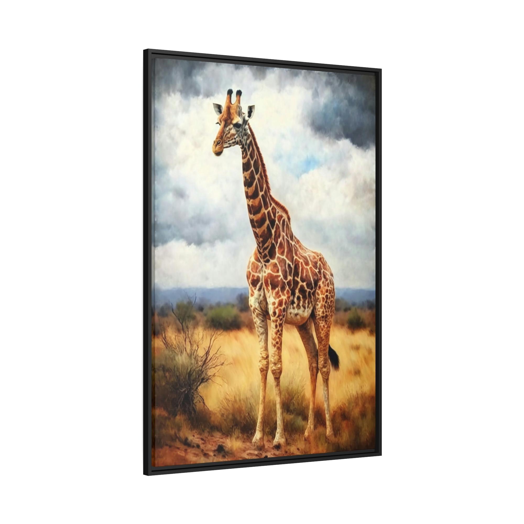 Giraffes Giraffe Grace: Natural Canvas Print of Elegant Creatures