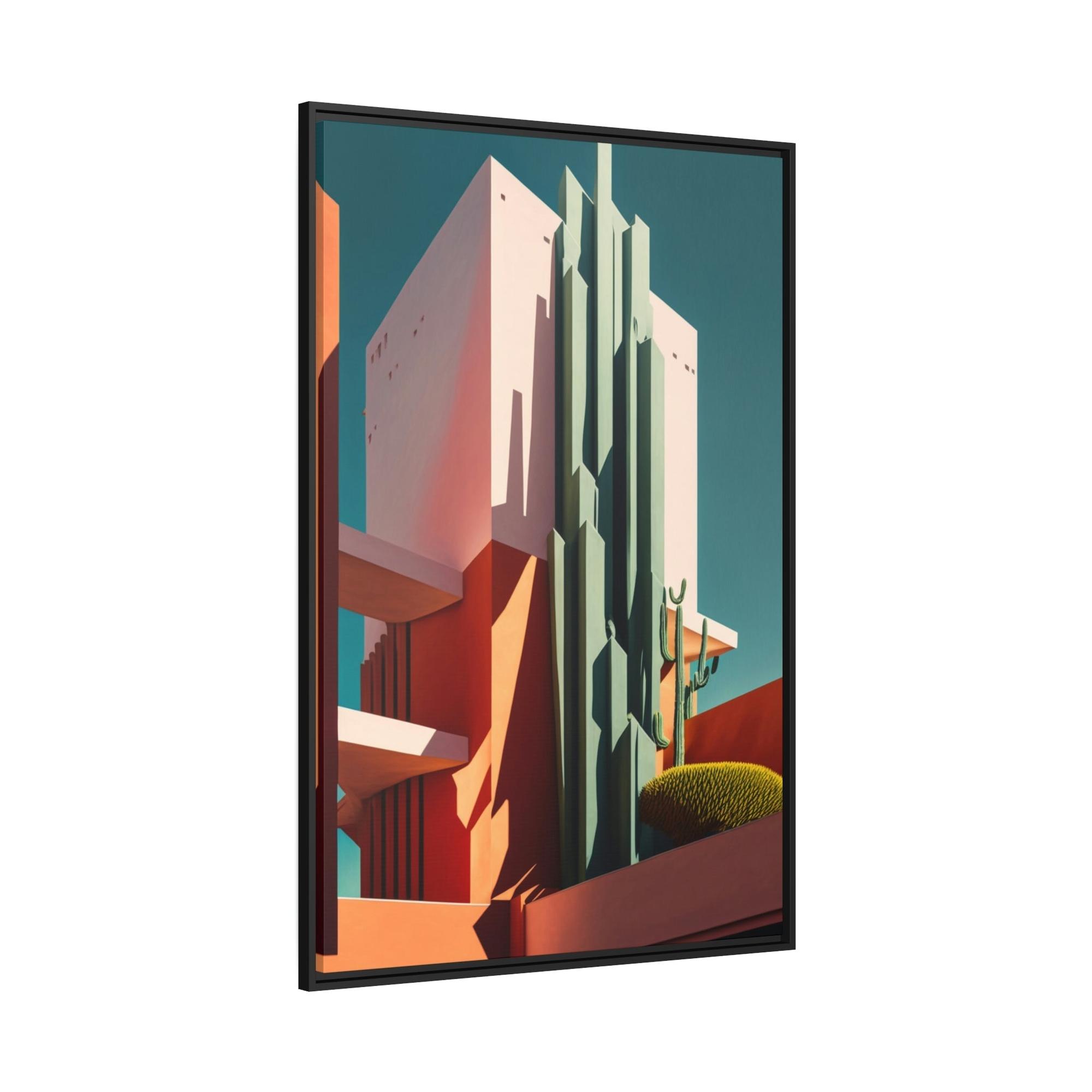 Abstract Architecture Urban Geometry on Natural Canvas & Poster: Art Print of Modern Architecture