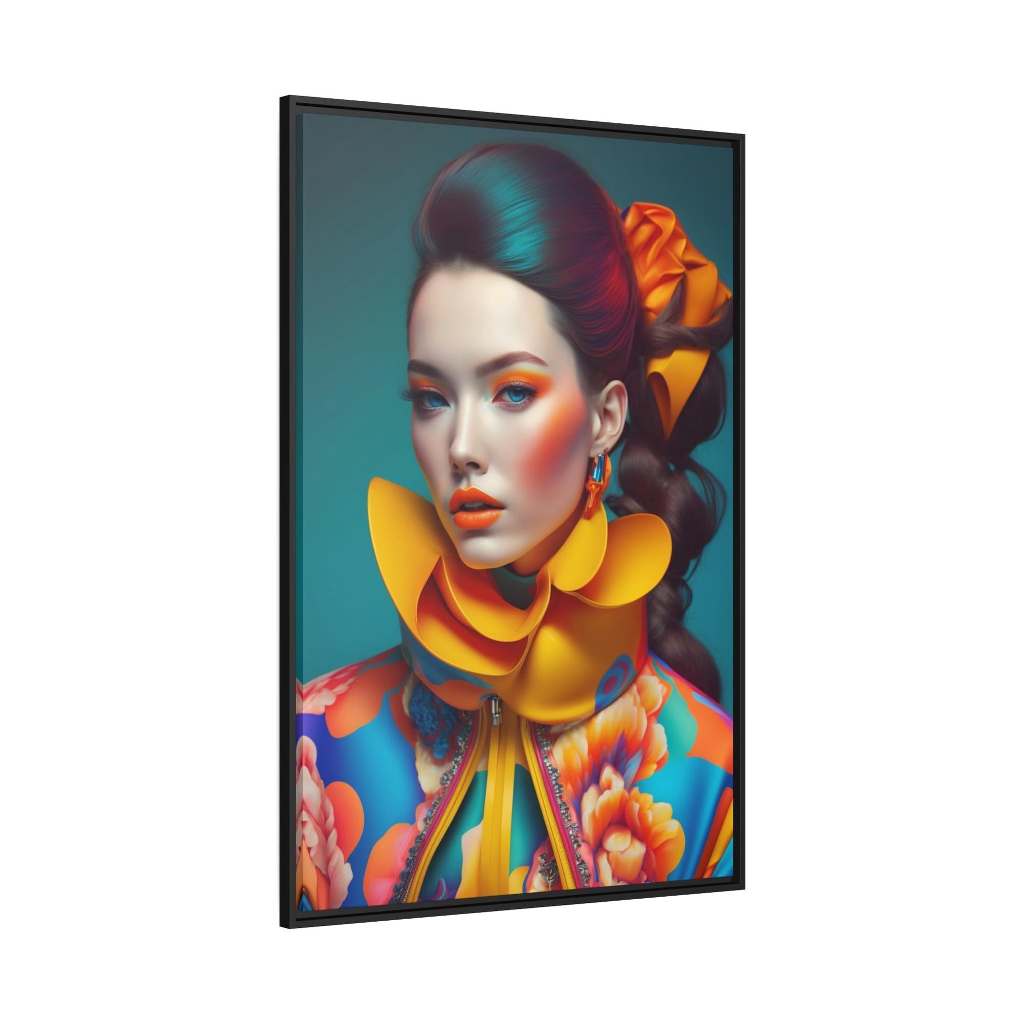 Fashion And Beauty Haute Couture: A Canvas Print of High Fashion and Beauty Trends
