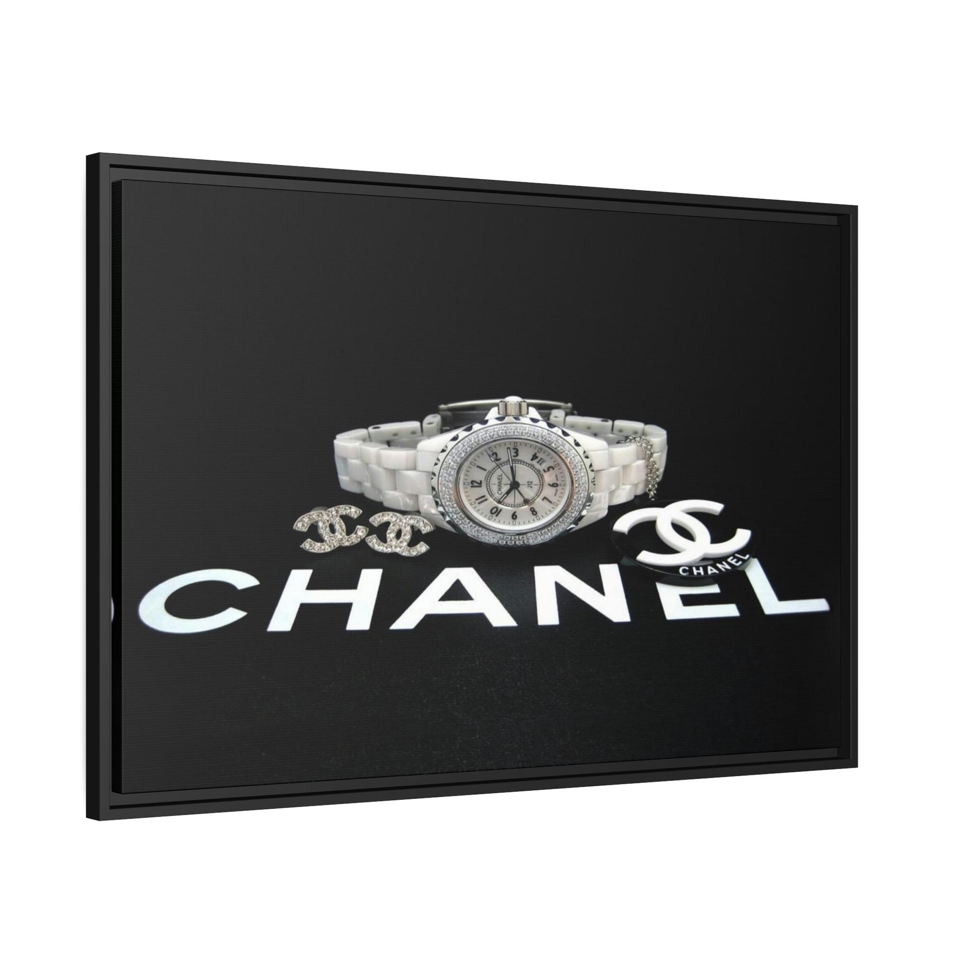 Chanel Classy and Chic: Chanel-Inspired Wall Art on Natural Canvas