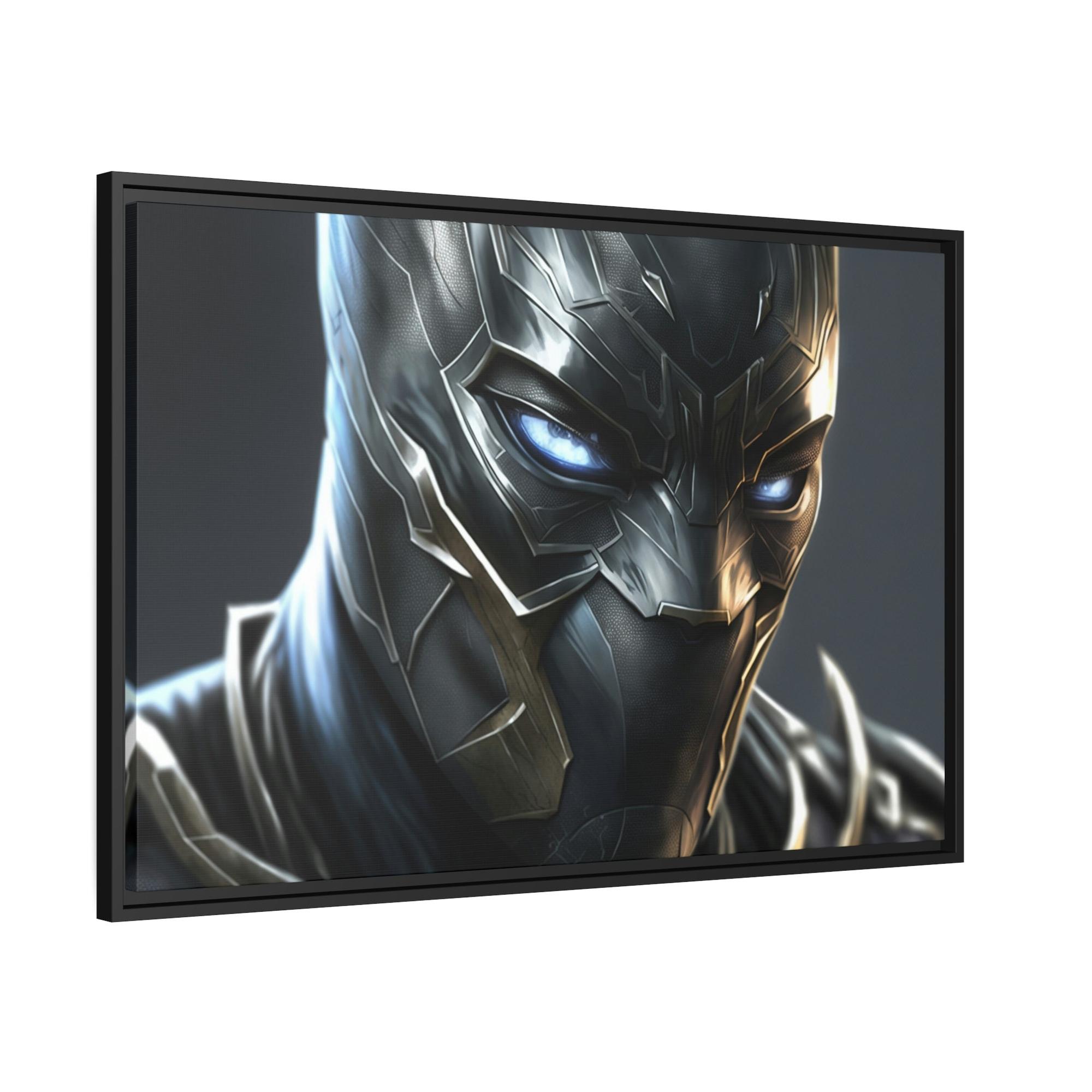 Black Panther The Black Panther: Framed Canvas and Print with Marvel Superhero Art