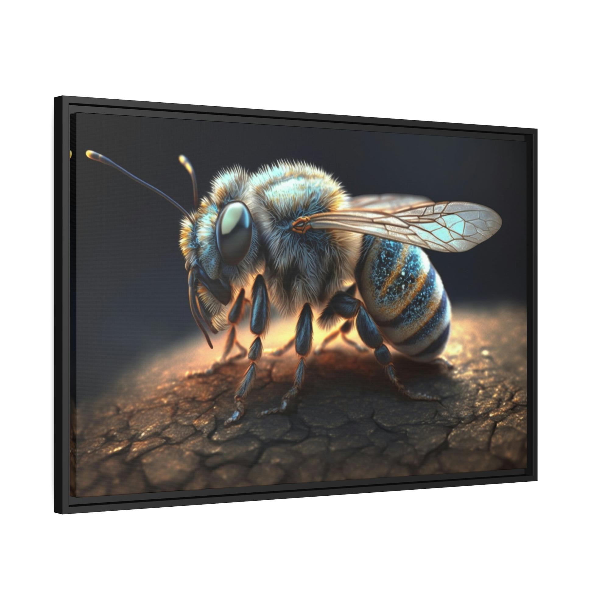 Bees Nature's Tiny Miracle: A Poster & Canvas Print of a Bee