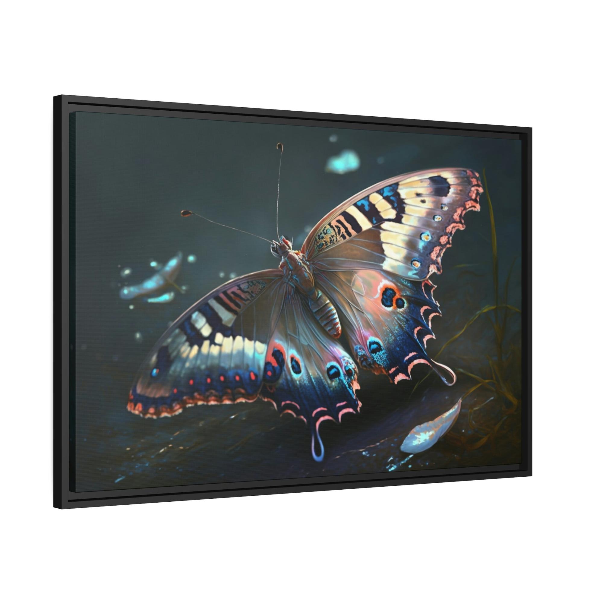 Butterflys The Lone Butterfly: Natural Canvas & Poster Print of Delicate Wings