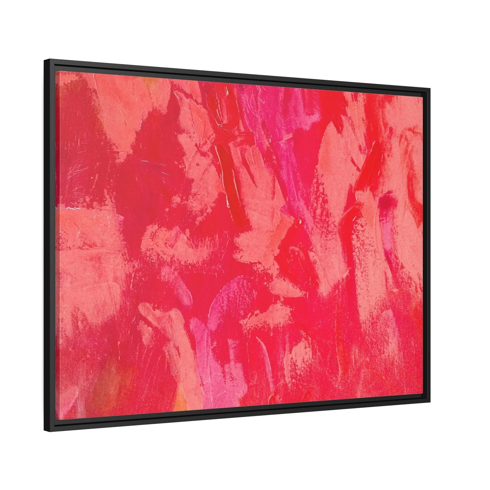 Red Abstract Art Vibrant Red: A Striking Print on Canvas to Add to Your Art Collection