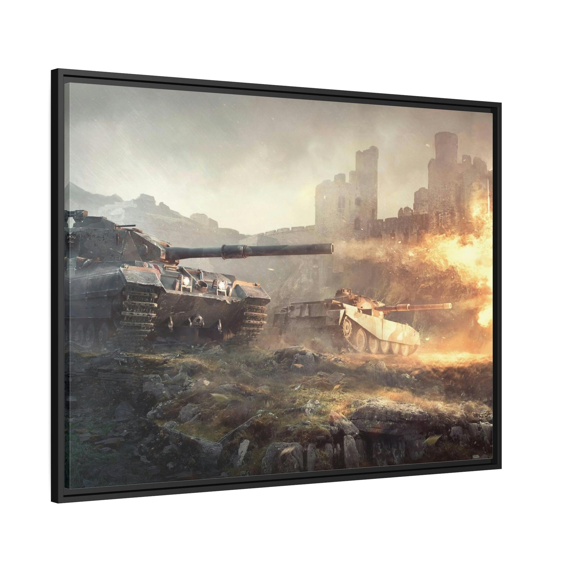 World Of Tanks Immersive Warzone: Engaging World of Tanks Canvas & Poster Wall Art