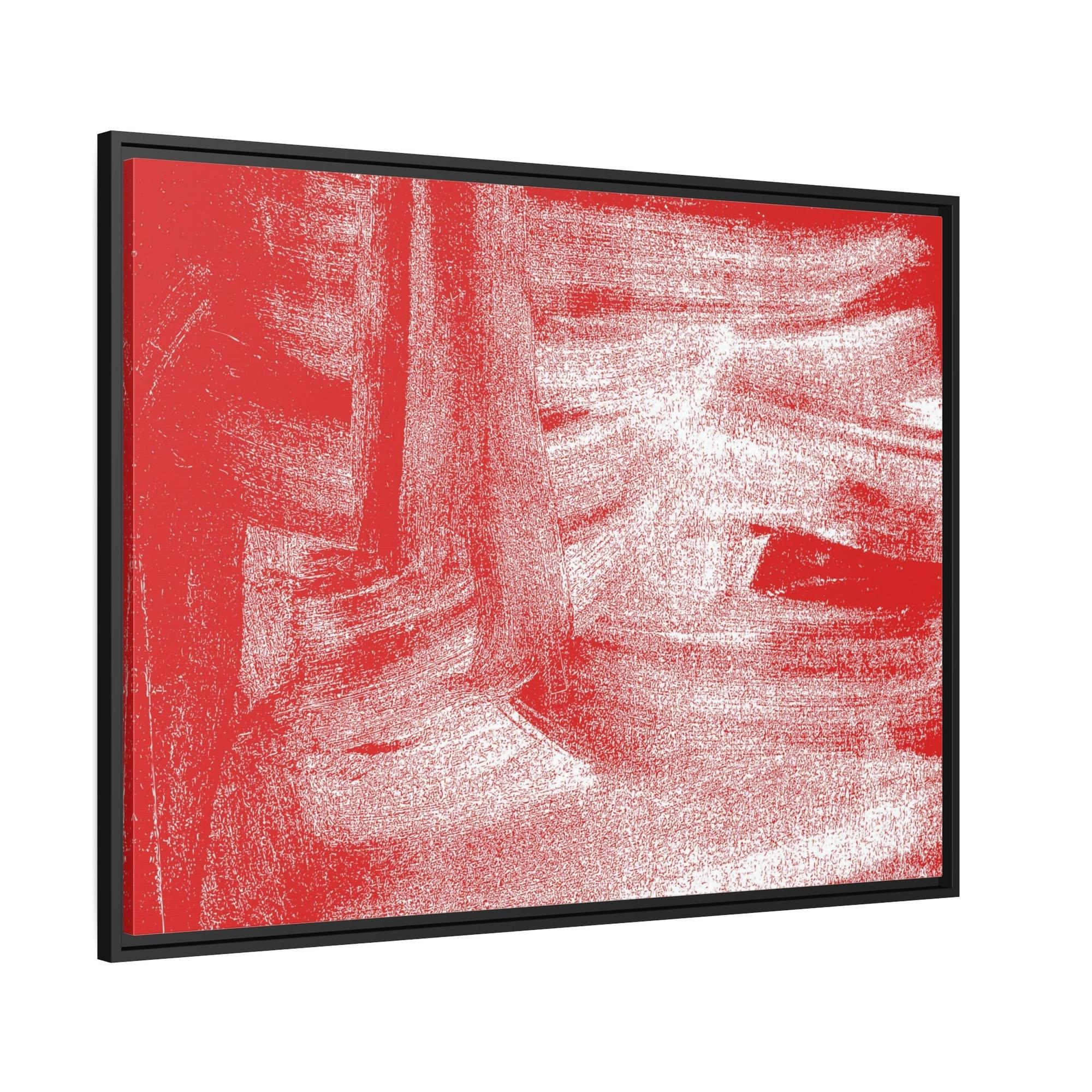 Red Abstract Art Abstract Energy: A Red Art Print on Poster and Framed Canvas for Your Wall