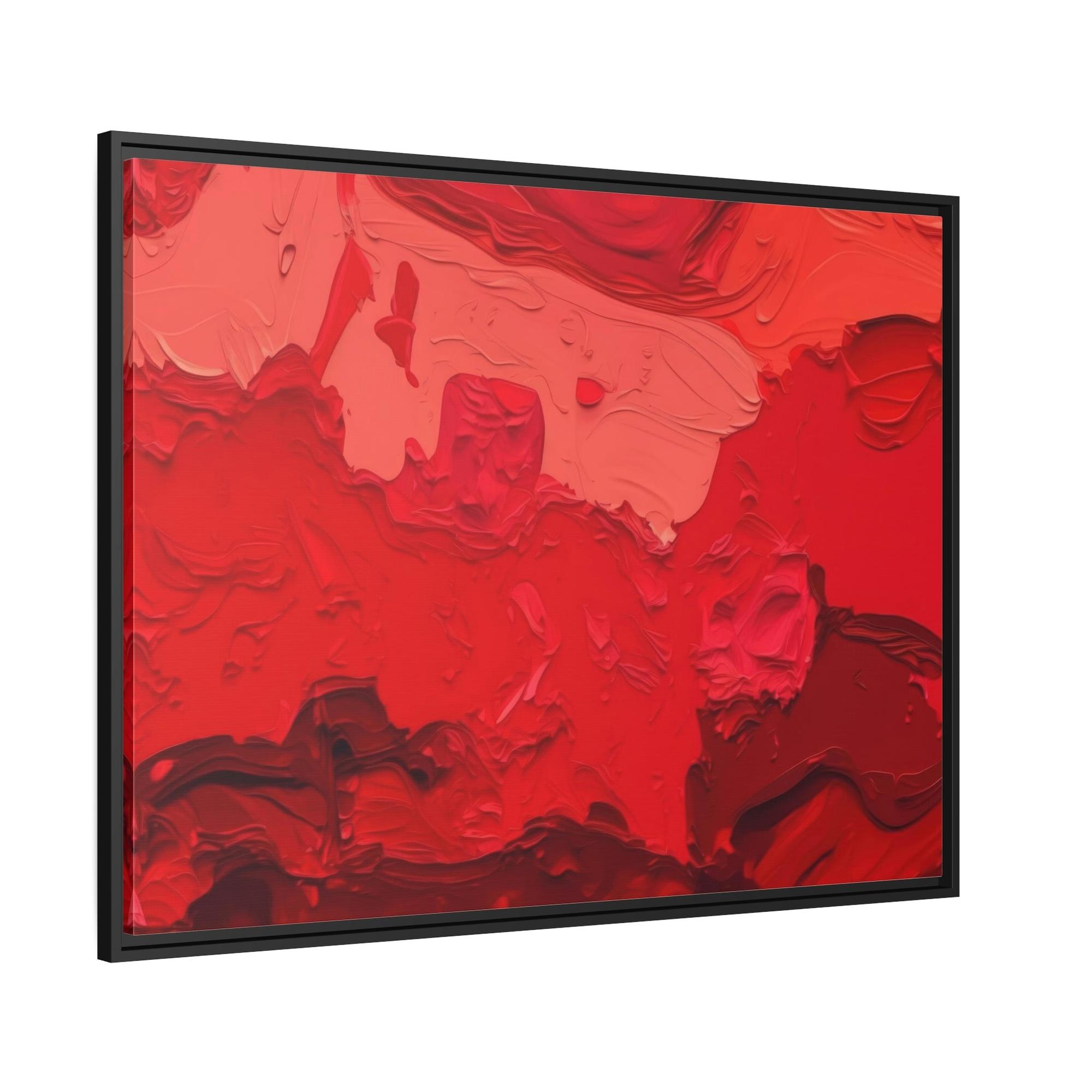 Red Abstract Art Abstract Fire: A Red Art Print on Framed Poster to Ignite Your Walls