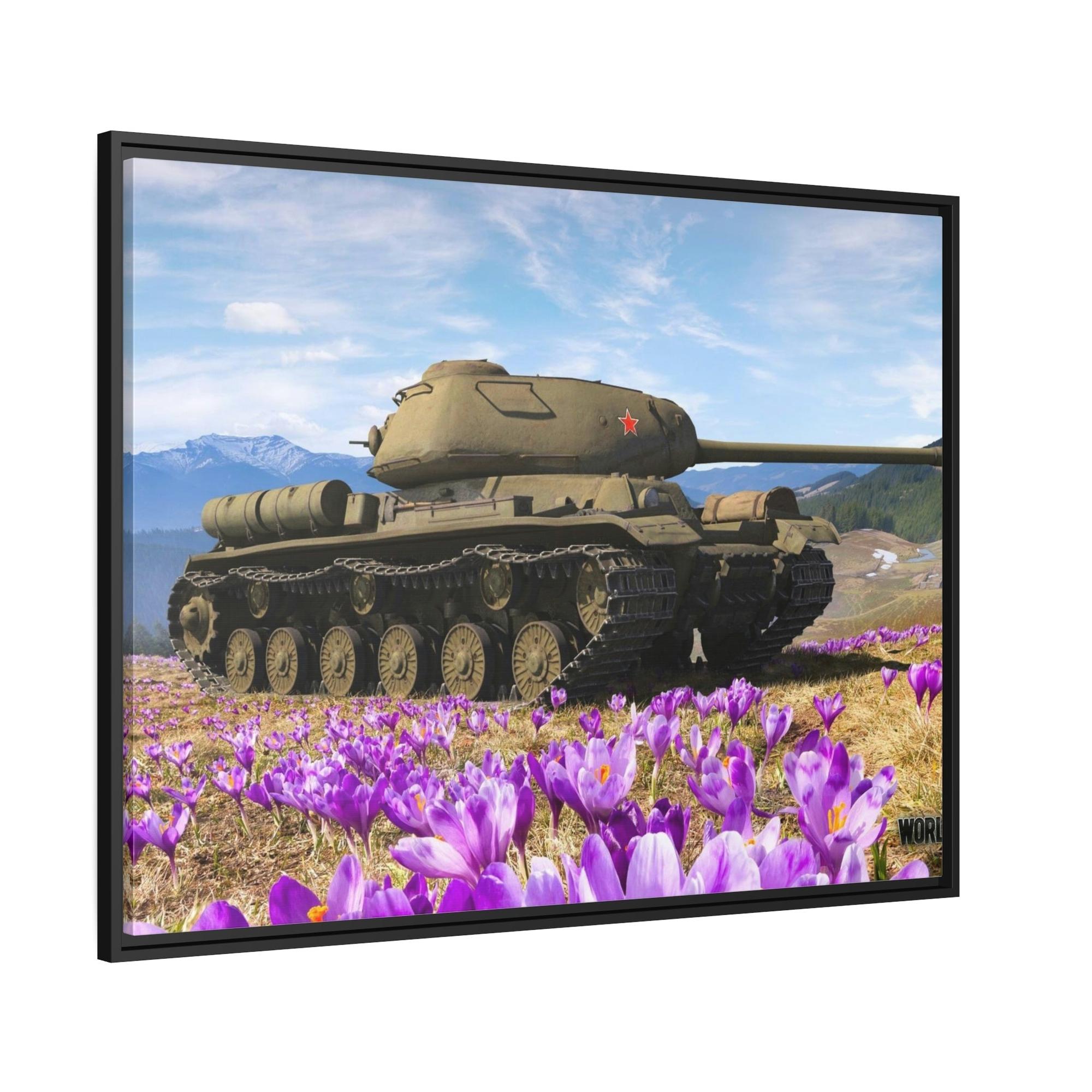 World Of Tanks Strategic Brilliance: Framed Canvas Showcasing World of Tanks Tactics