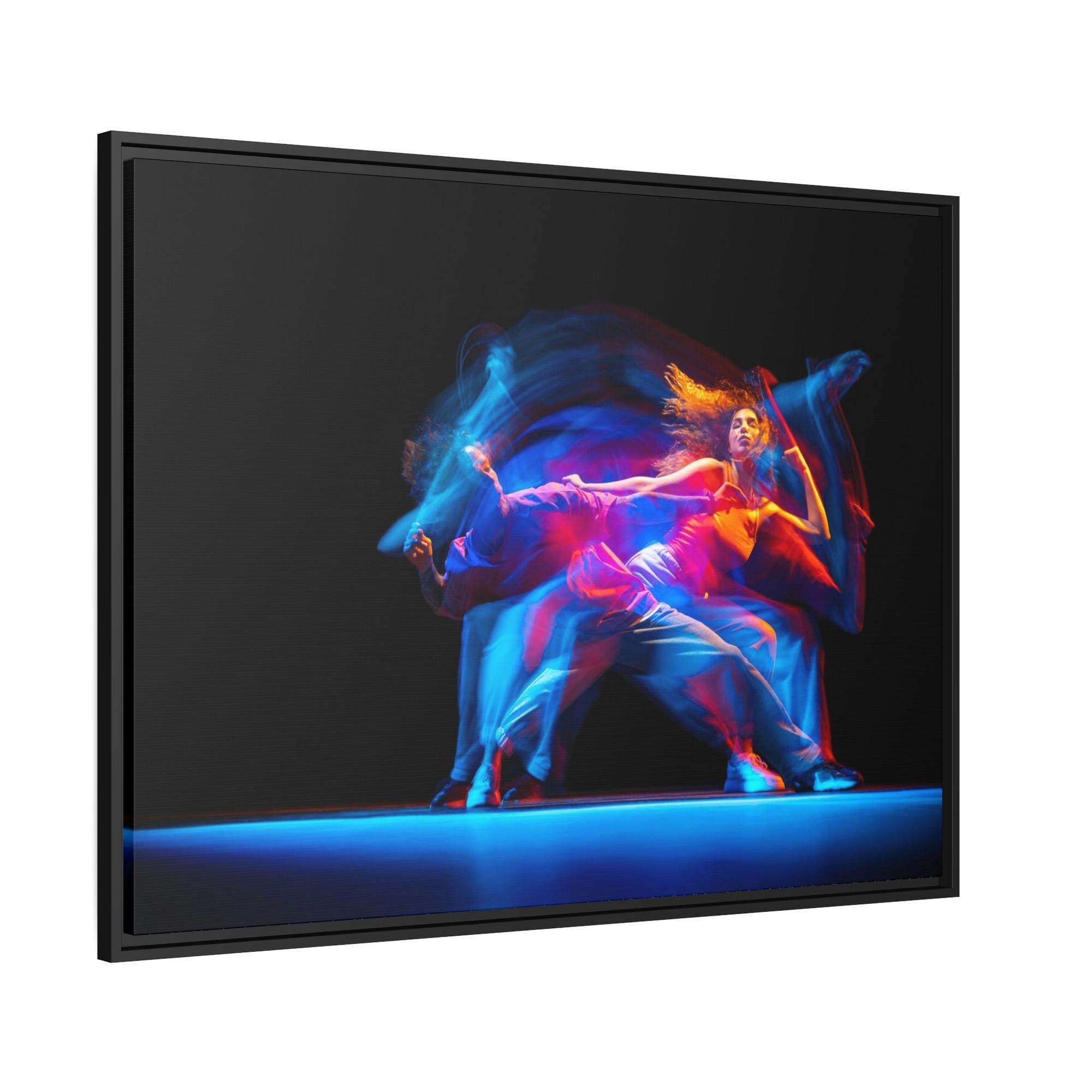 Dance The Joy of Movement: Framed Canvas & Poster of a Dancer in Full Motion