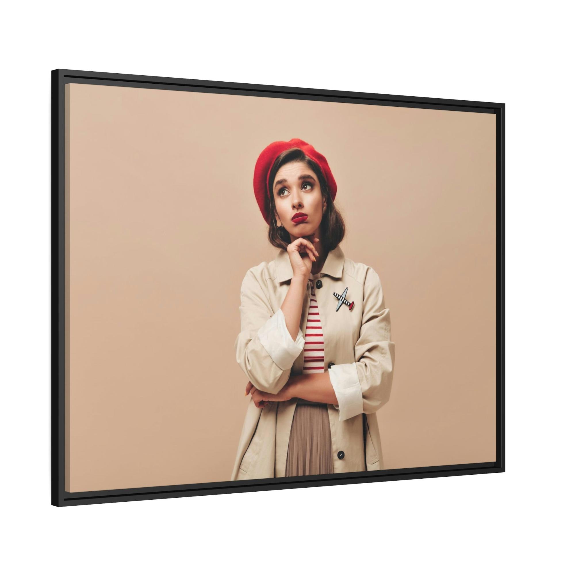 French French Elegance: Framed Canvas & Poster of Parisian Chic