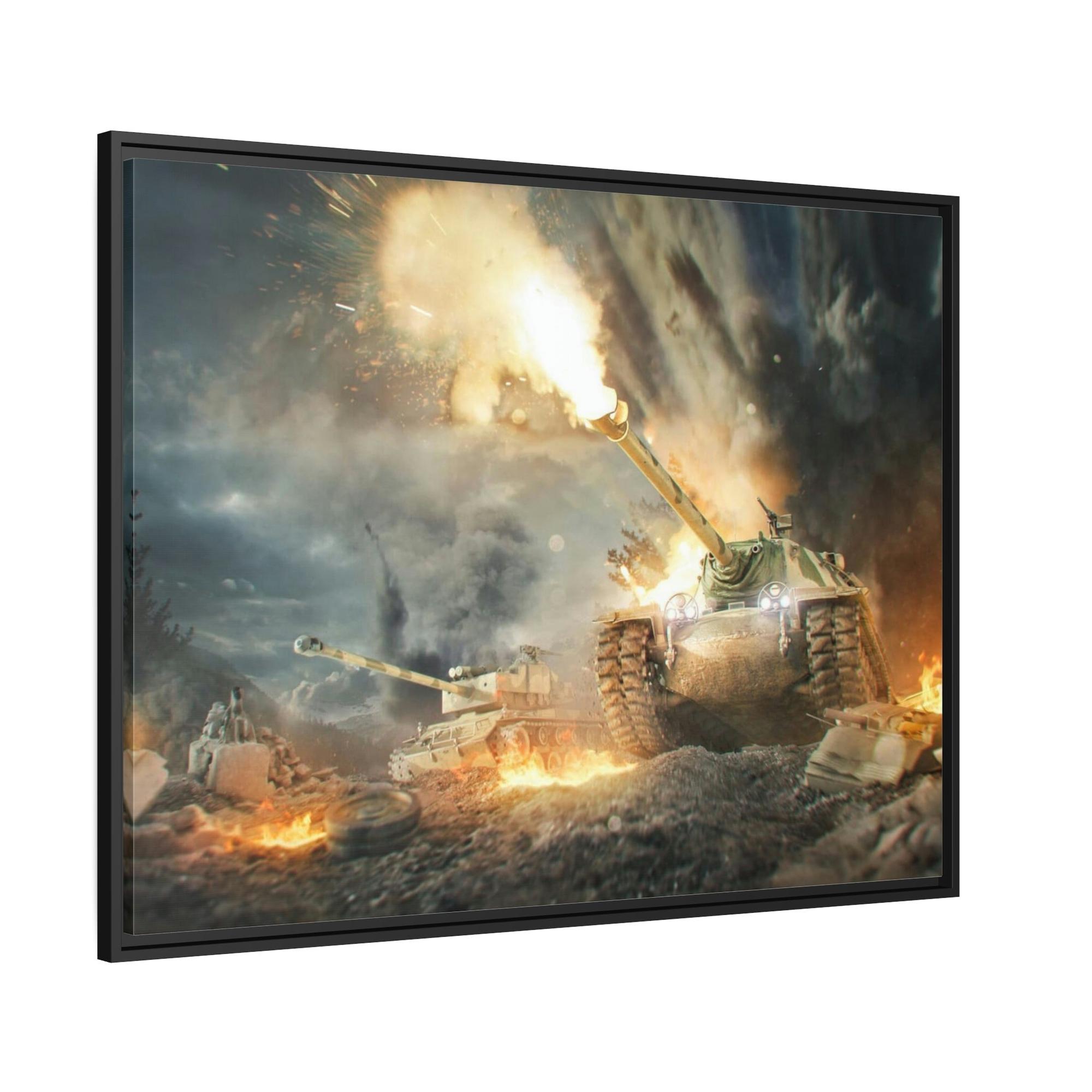 undefined Armored Legends in Motion: Striking World of Tanks Сanvas Wall Art