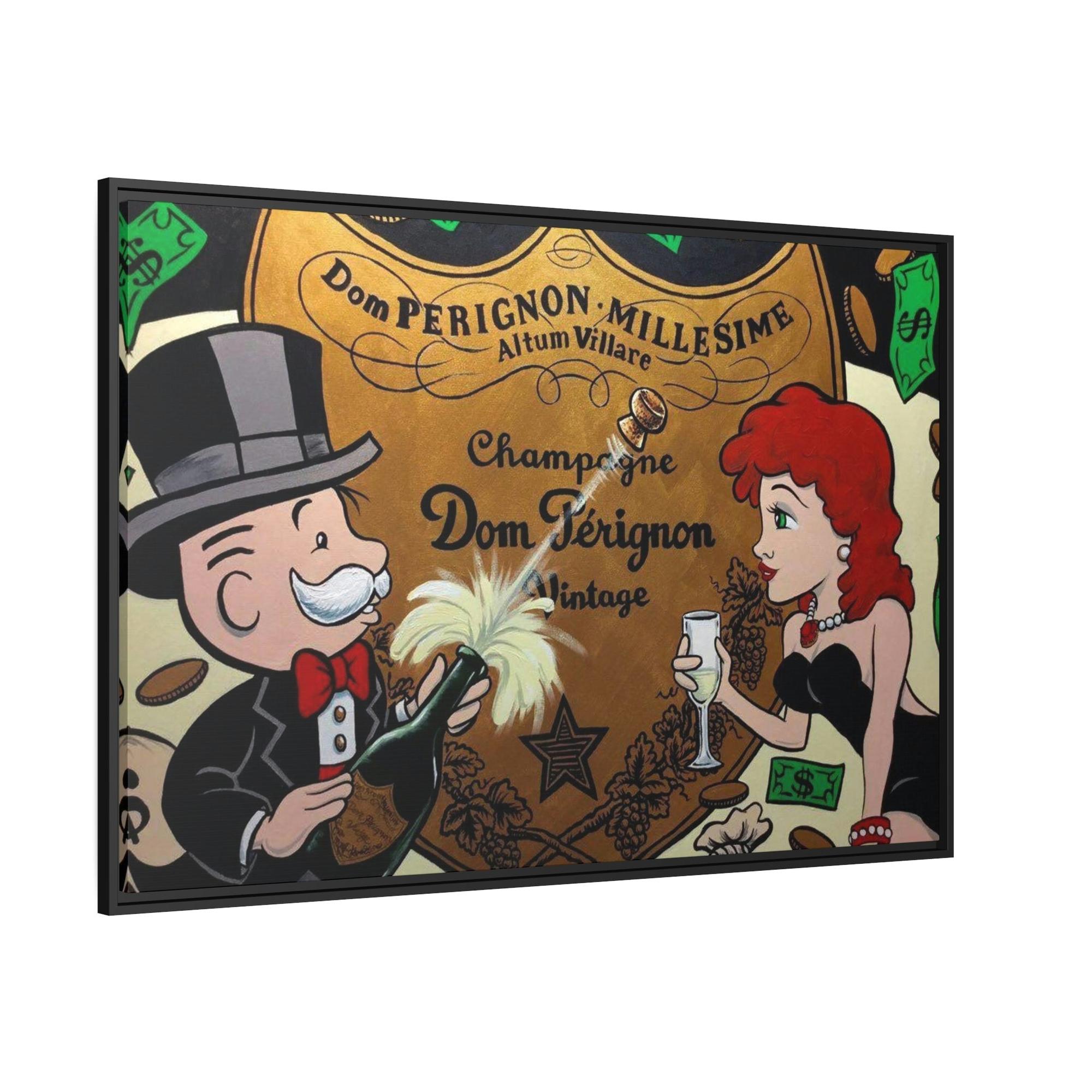 Monopoly & Motivation Alec Monopoly Art: Stunning Framed Canvas Print for Art Collectors