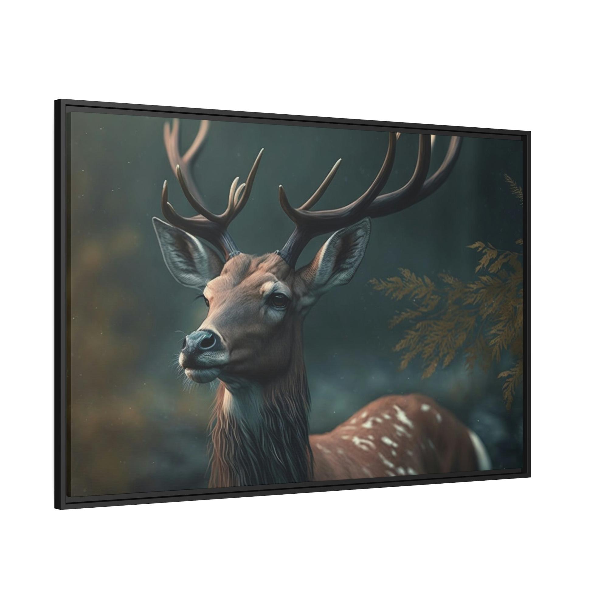 undefined Deer Portrait: A Canvas Wildlife Showcase