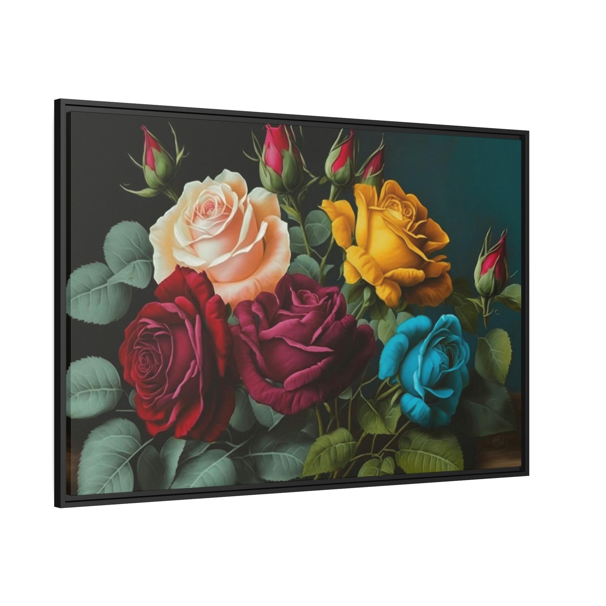 Roses The Elegance of Roses: A Sophisticated Painting on Canvas