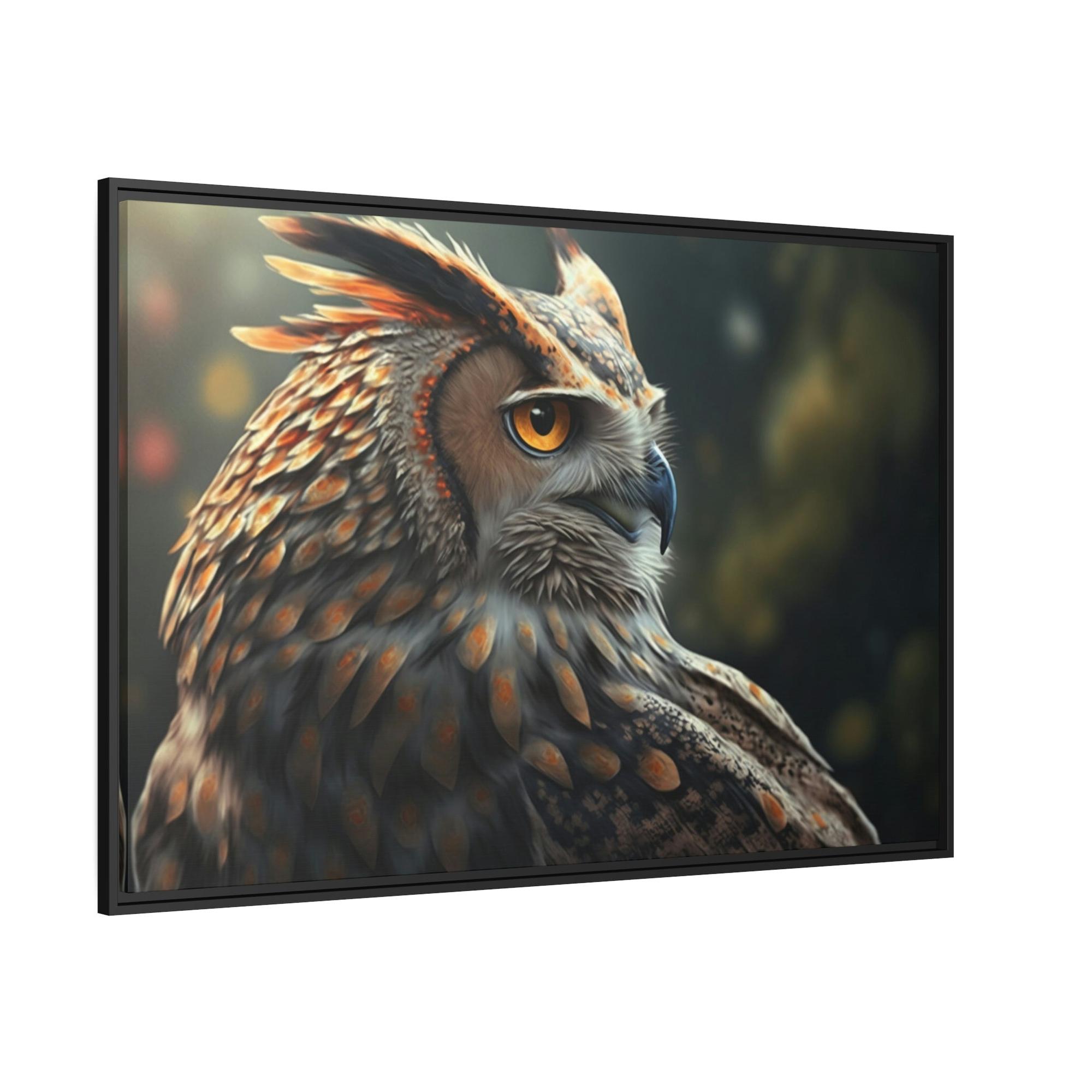 undefined Nocturnal Ruler: A Painting of an Owl in its Domain