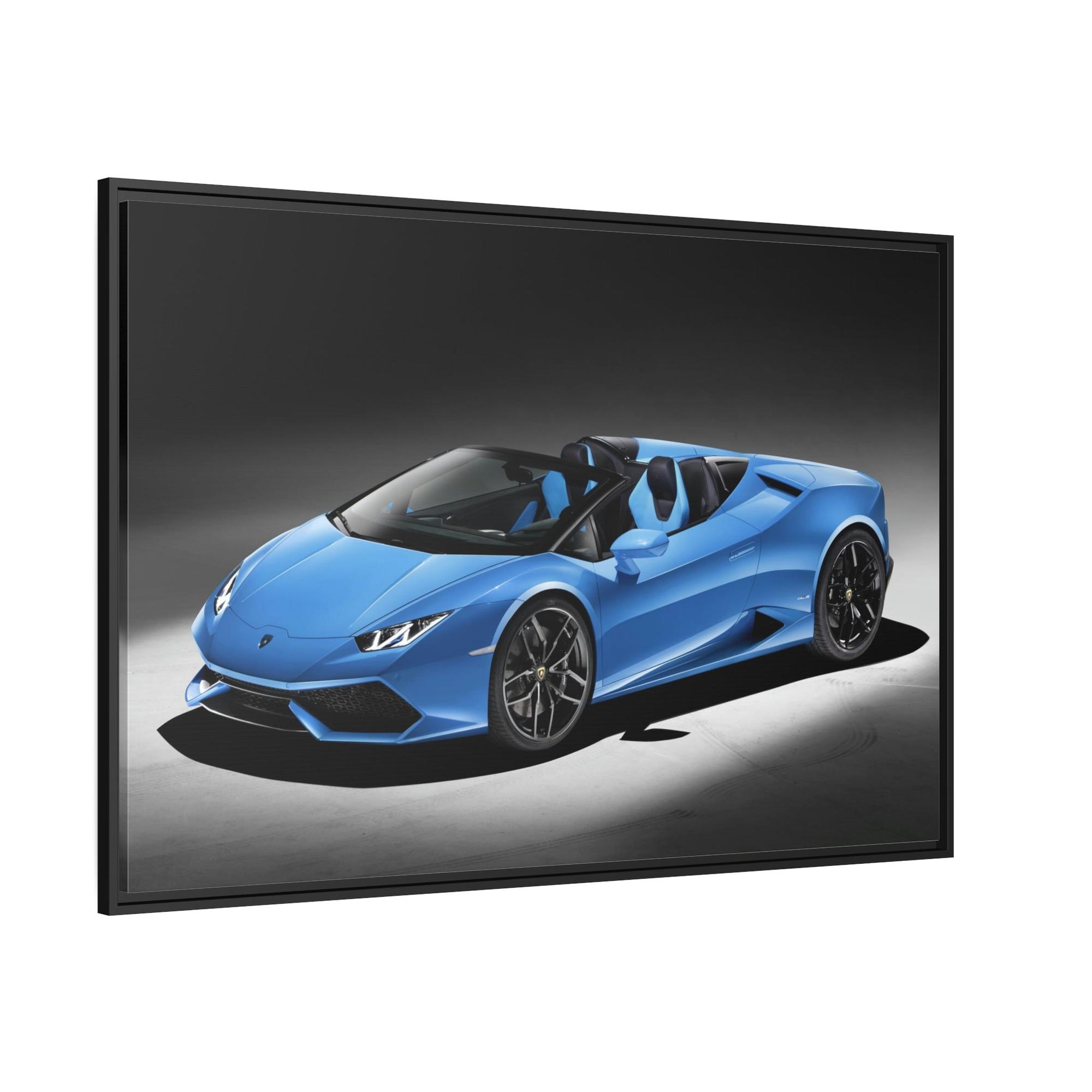 Lamborghini Sleek and Powerful: Framed Poster of Lamborghini for Car Collectors
