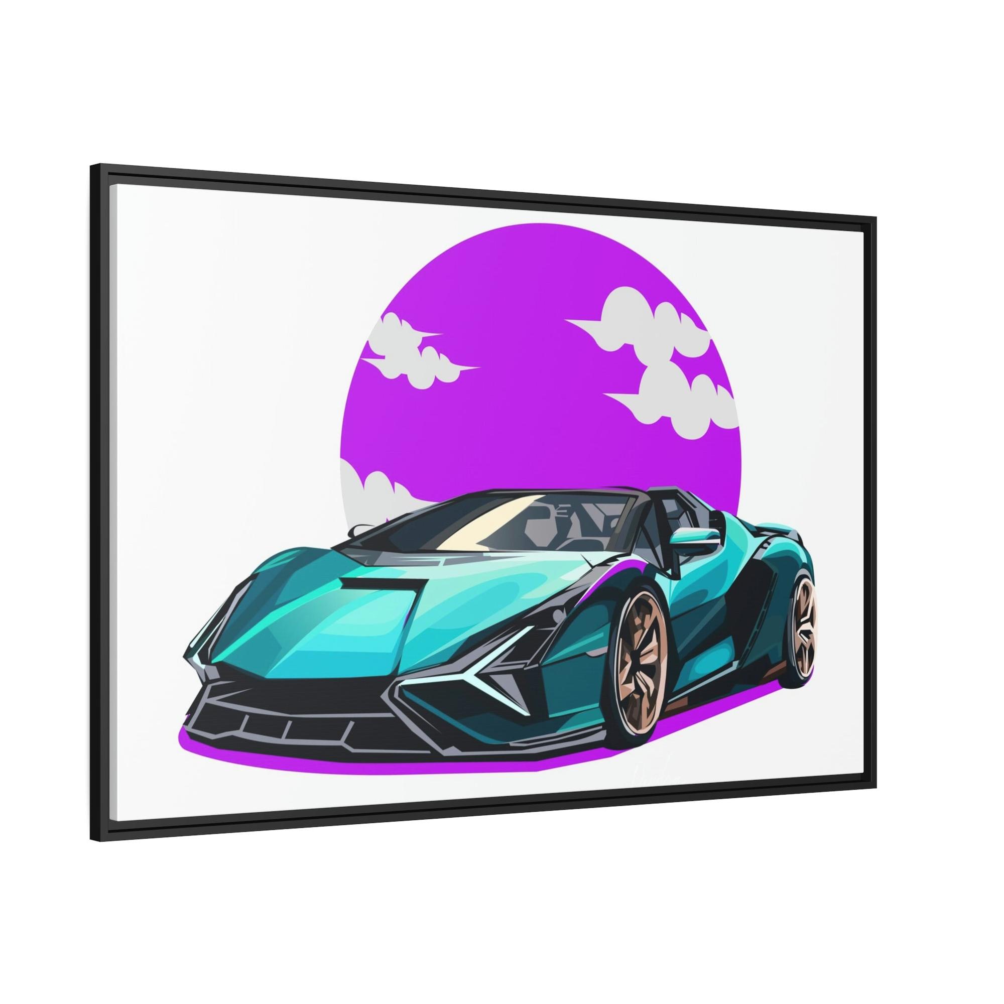 Lamborghini Art in Motion: Lamborghini Framed Canvas & Poster Masterpiece
