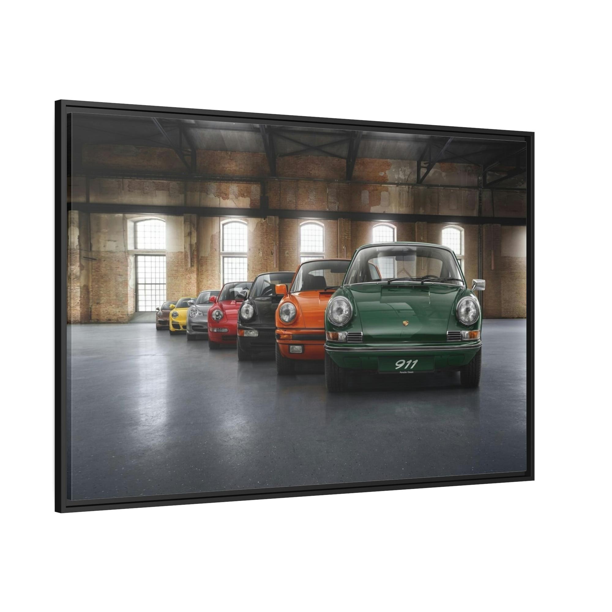 Porsche The Porsche Collection: A High-Quality Framed Poster for Car Enthusiasts