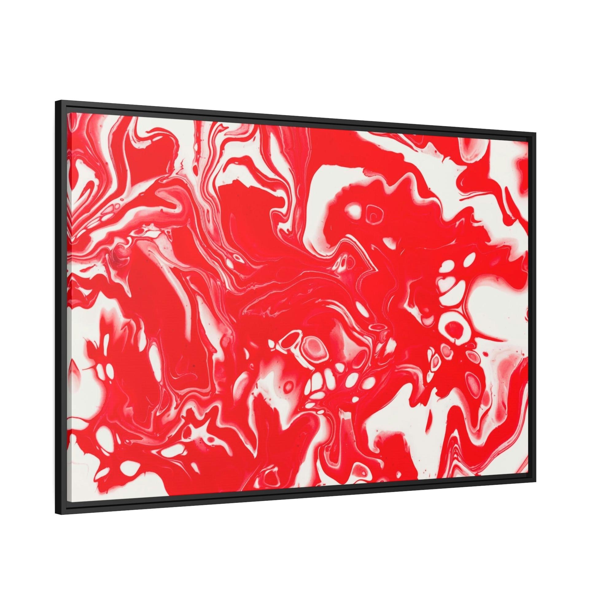 undefined Capturing Emotion in Art: Red Abstract Prints and Canvas Wall Art