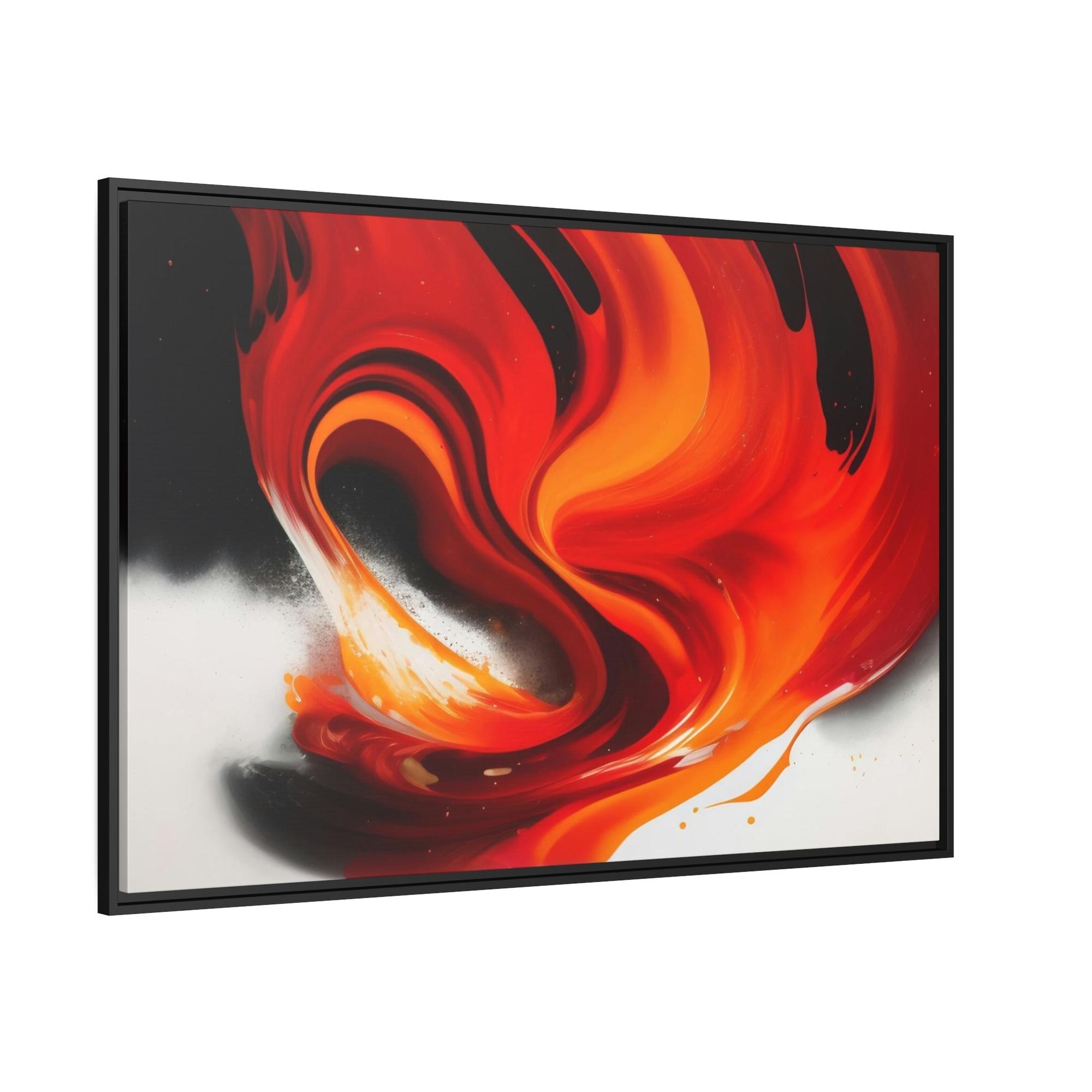 Red Abstract Art A Touch of Passion: Red Abstract Art Collection on Framed Canvas and Posters