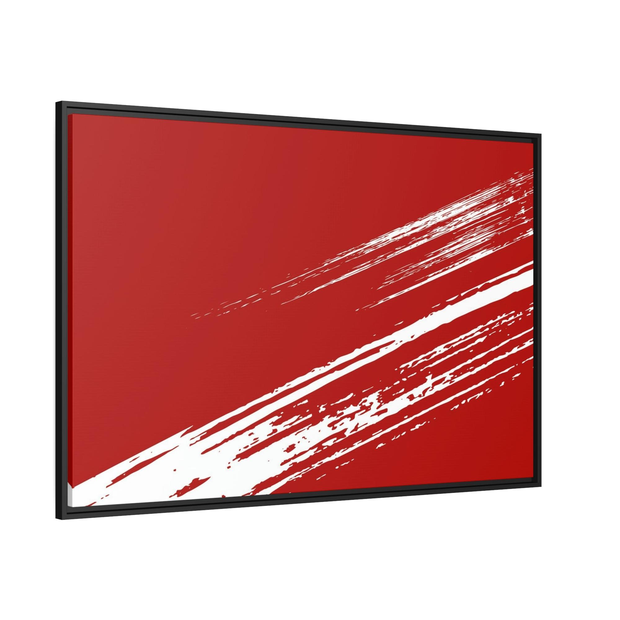 Red Abstract Art Redefining Beauty: Red Abstract Art on Framed Canvas and Posters