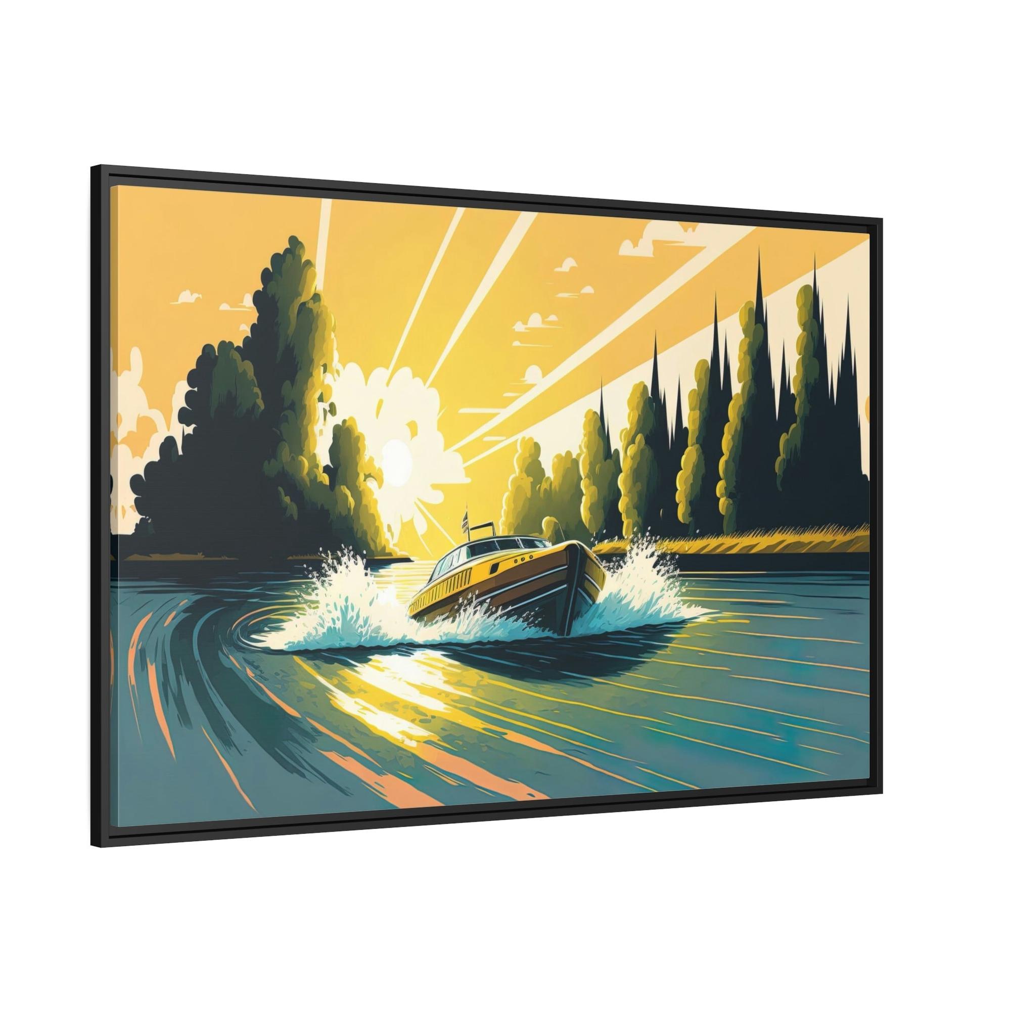 Lakes And Rivers Nature's Palette: Framed Poster & Canvas of Colorful Lakes and Rivers