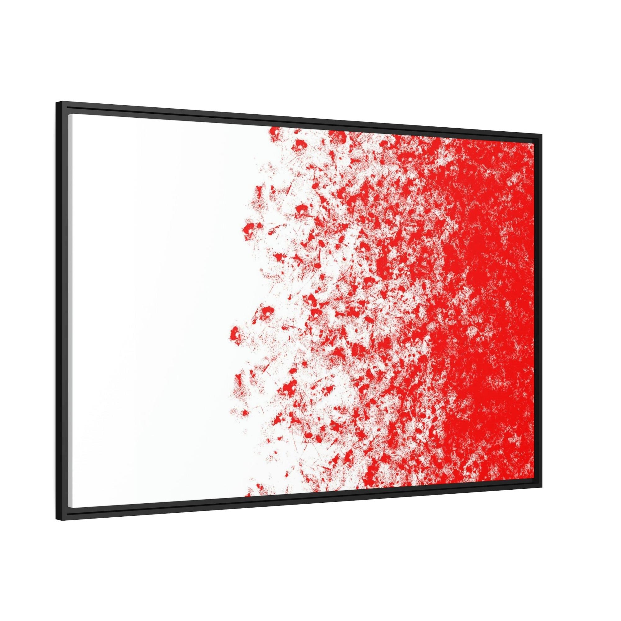 Red Abstract Art The Art of Warmth: Red Abstract Framed Posters and Print on Canvas