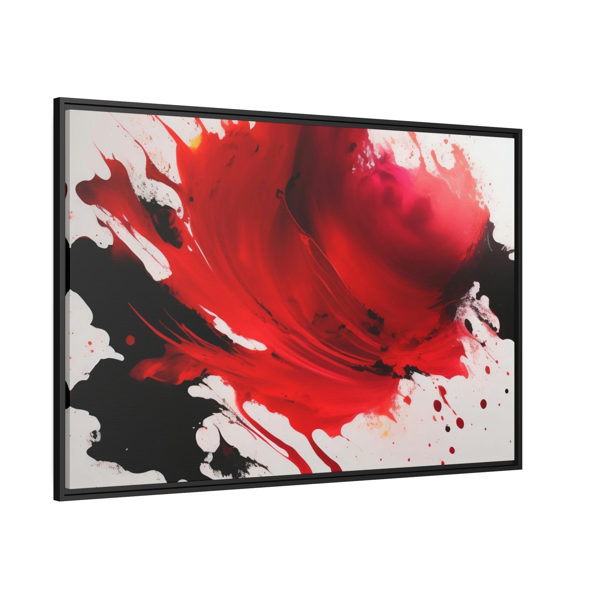 Red Abstract Art The Art of Boldness: Red Abstract Prints and Wall Art on Natural Canvas & Posters