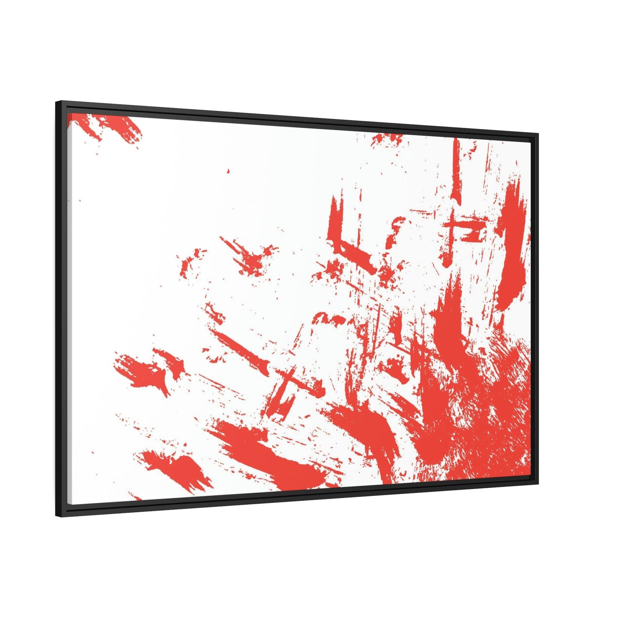 Red Abstract Art The Beauty of Simplicity: Red Abstract Canvas and Print Collection
