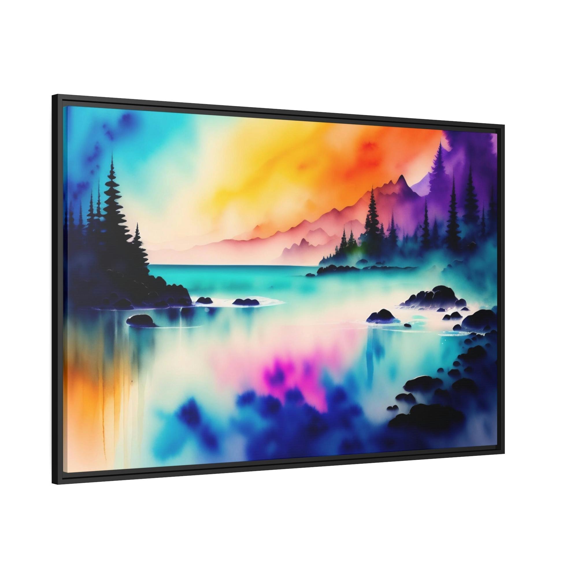 Lakes And Rivers Water's Charm: Artful Canvas and Poster Print of Lakes and Rivers