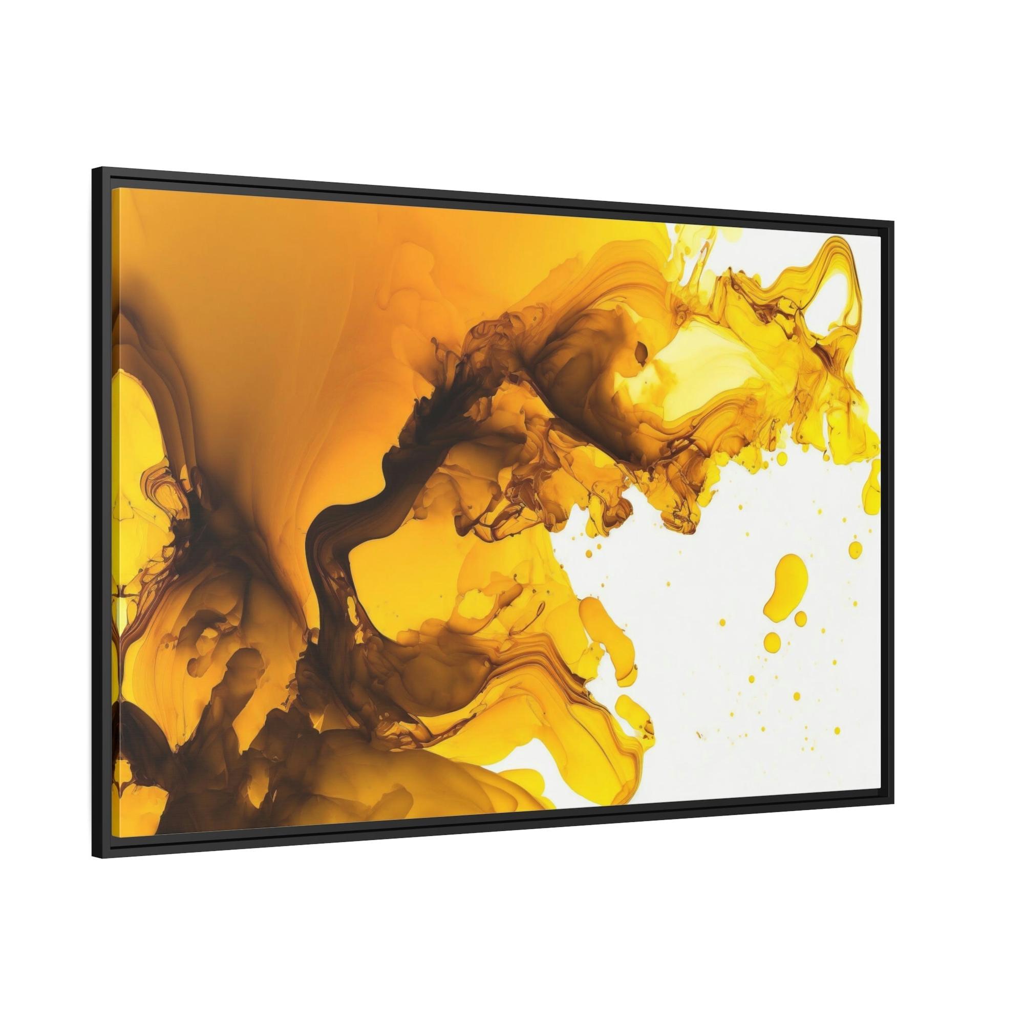 undefined Mellow Yellow: Relaxing and Soothing Framed Poster & Canvas Art of a Soft Yellow Abstract Pattern