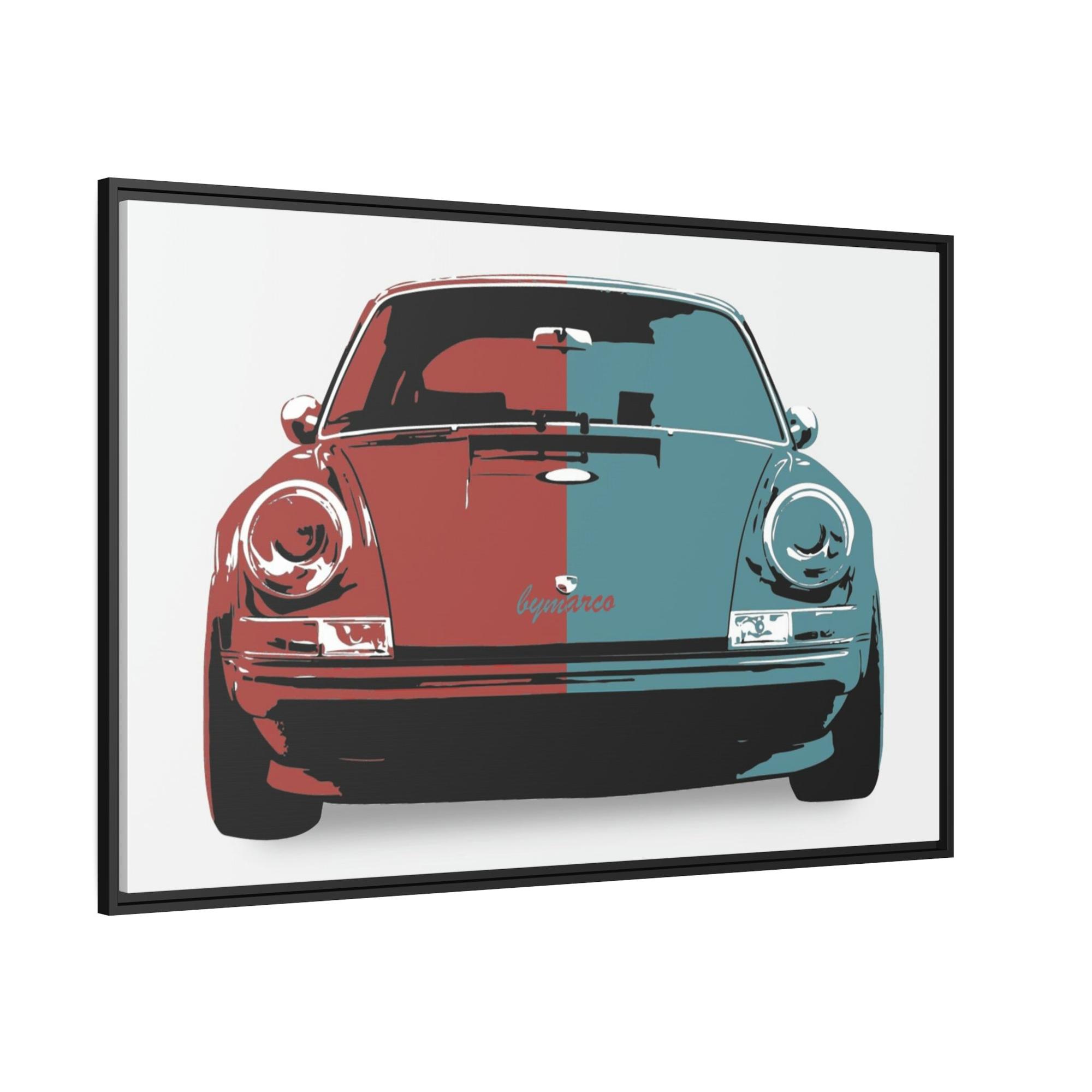 Porsche Abstract Porsche Beauty: Natural Canvas and Framed Prints