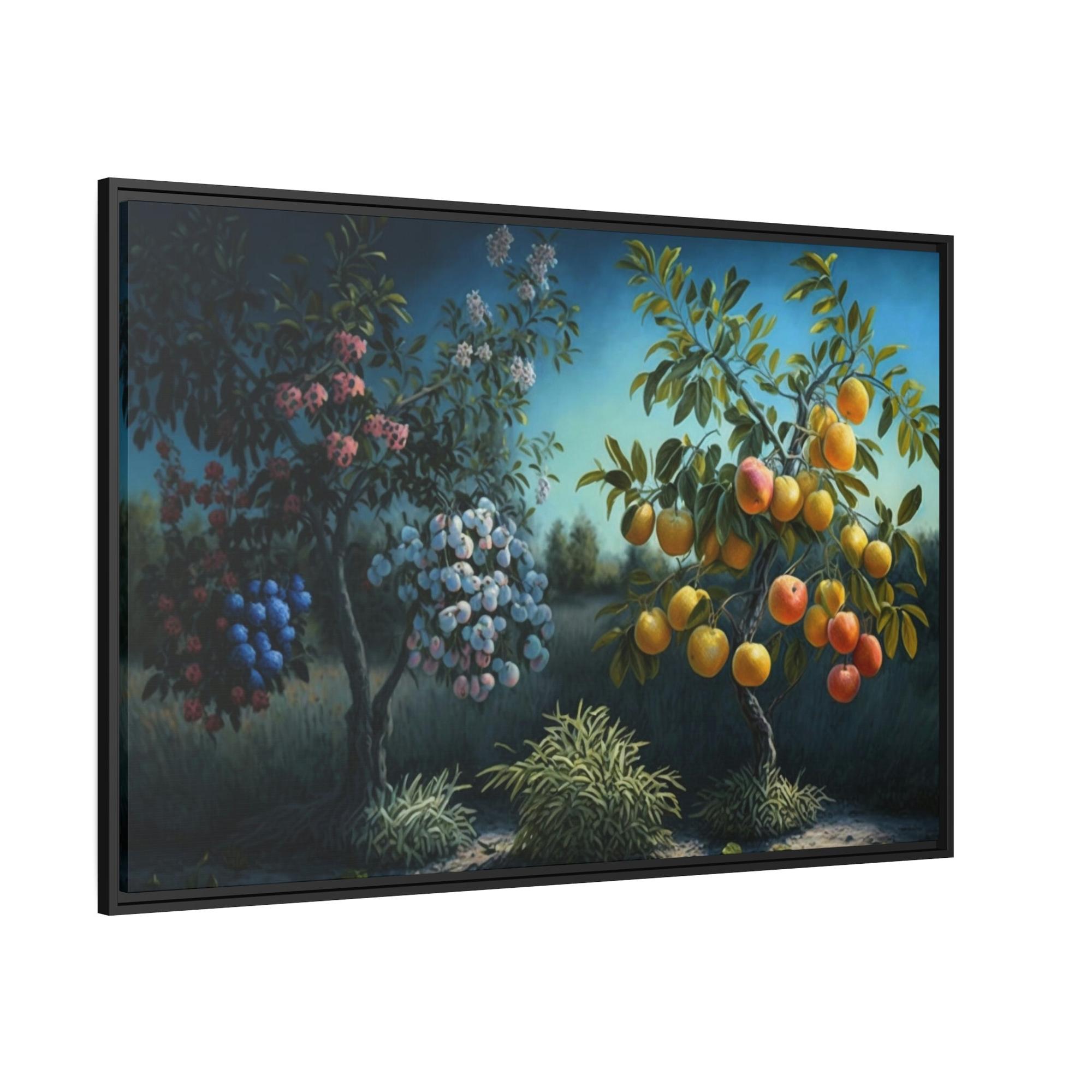 Fruit Trees Blossoming Orchard: Fruit Trees Canvas Art