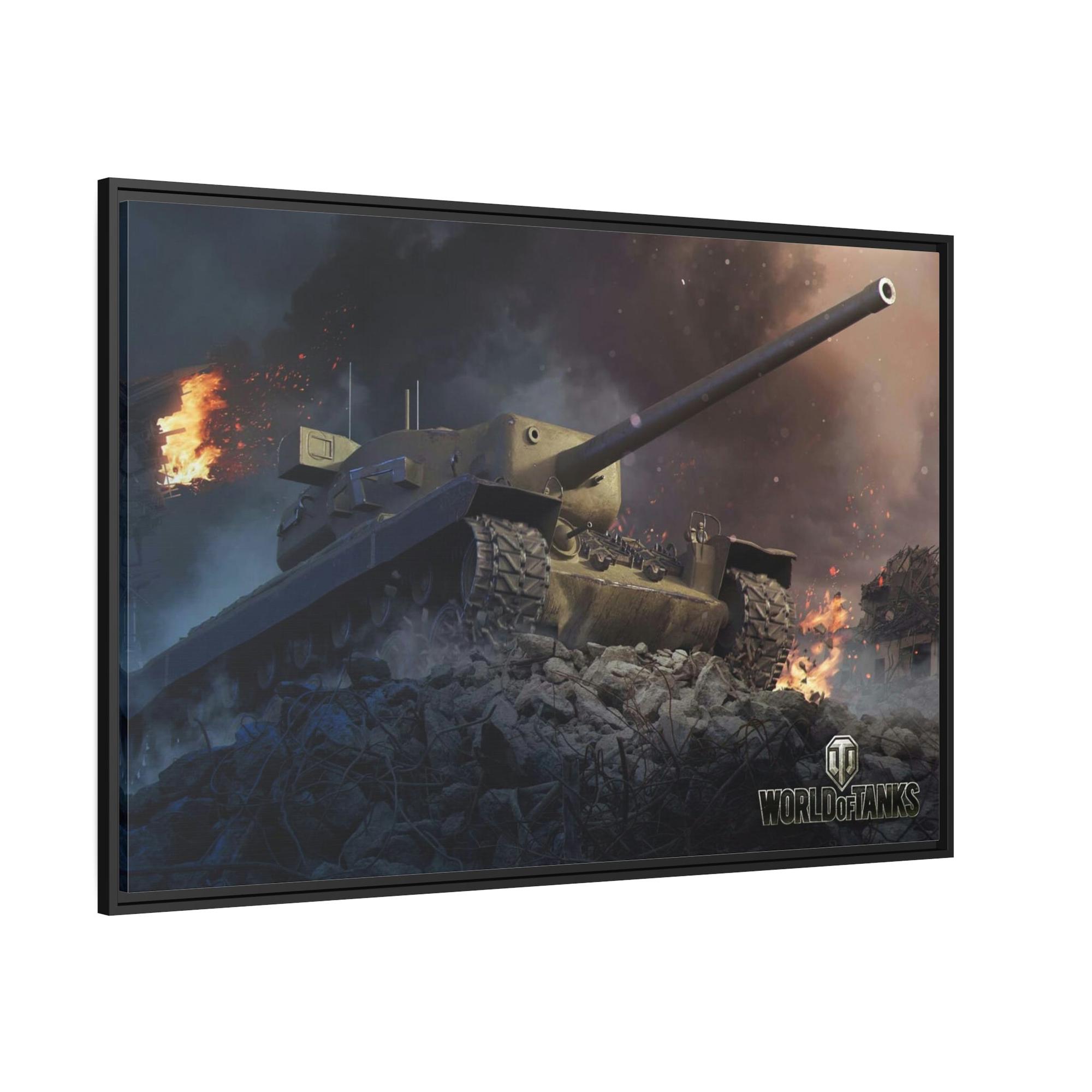 World Of Tanks Armored Warriors in Motion: Striking World of Tanks Canvas Wall Art