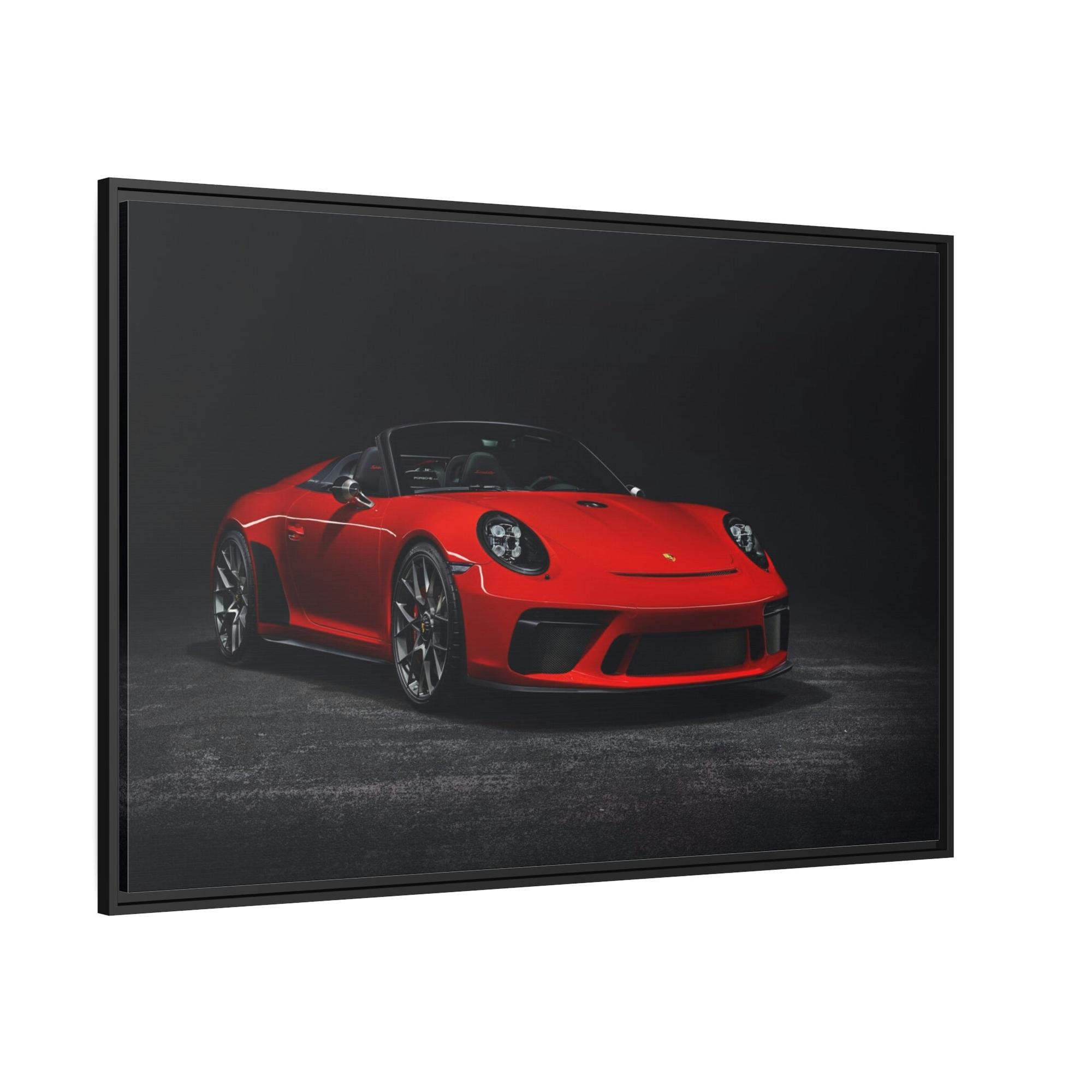 Porsche A Classic in the Making: The Timeless Appeal of a Red Porsche on Canvas & Poster