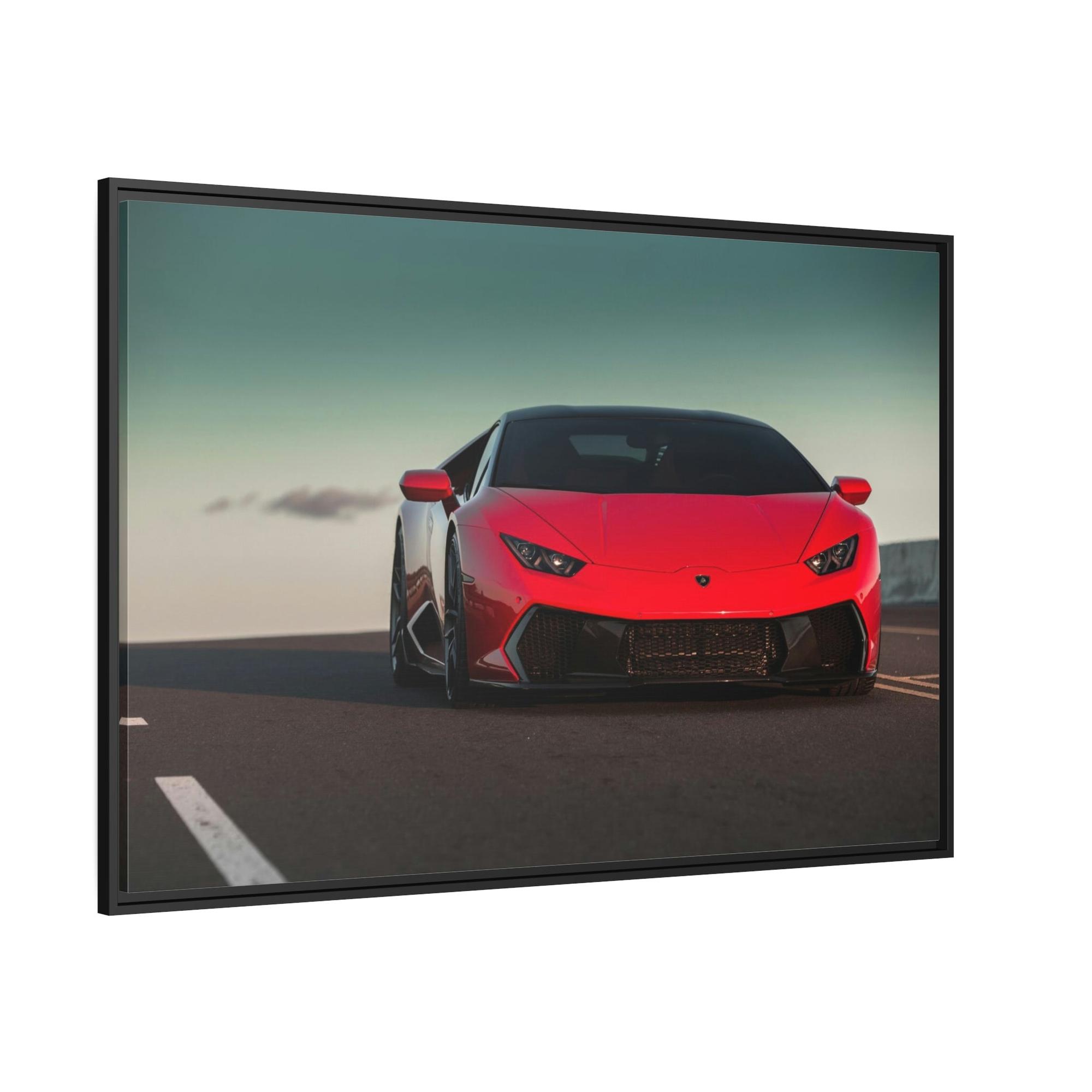 Lamborghini The Epitome of Style: Framed Canvas & Posters Print of a Lamborghini Supercar