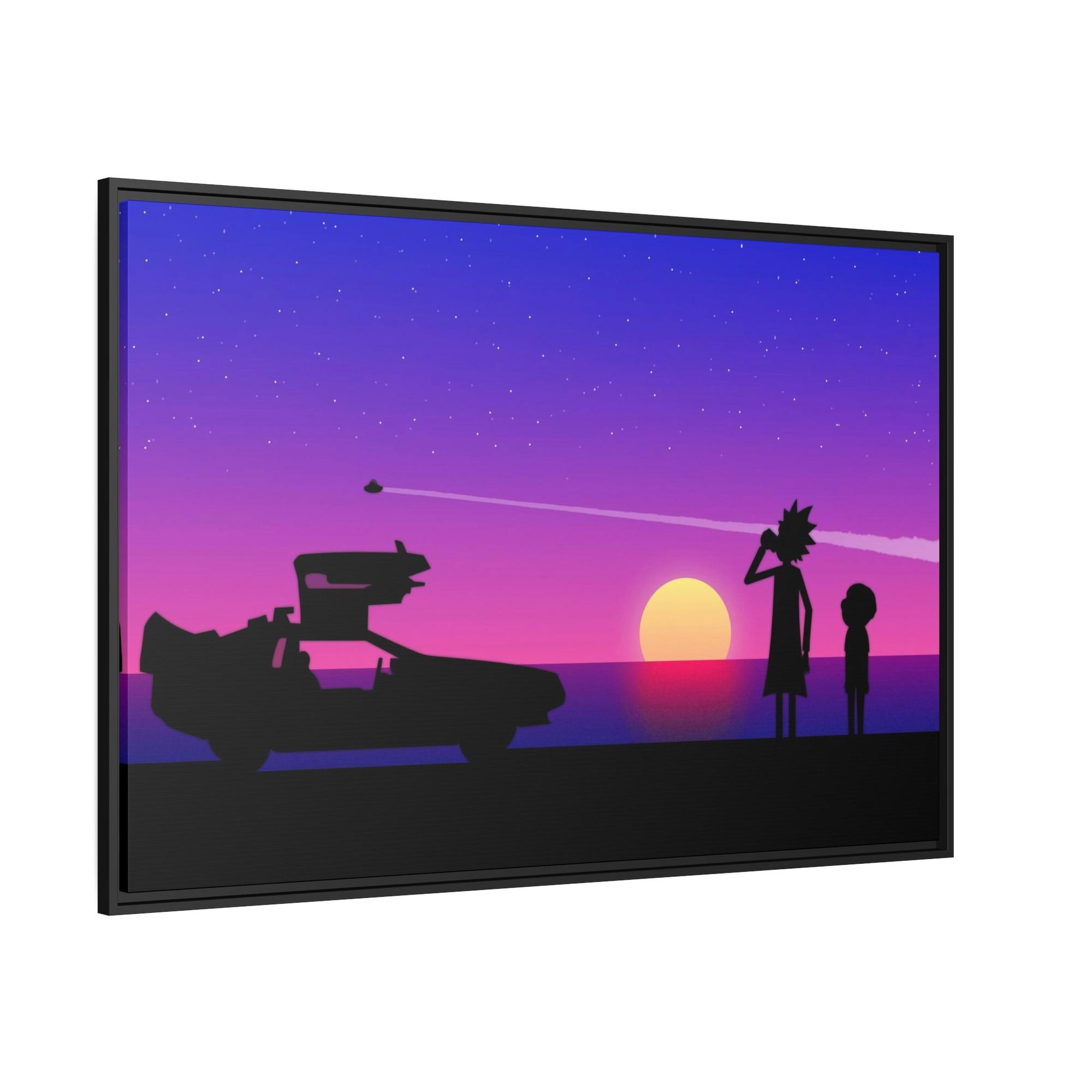 Rick And Morty Art Out-of-This-World Creativity: Framed Canvas Rick and Morty Art for Wall Decor