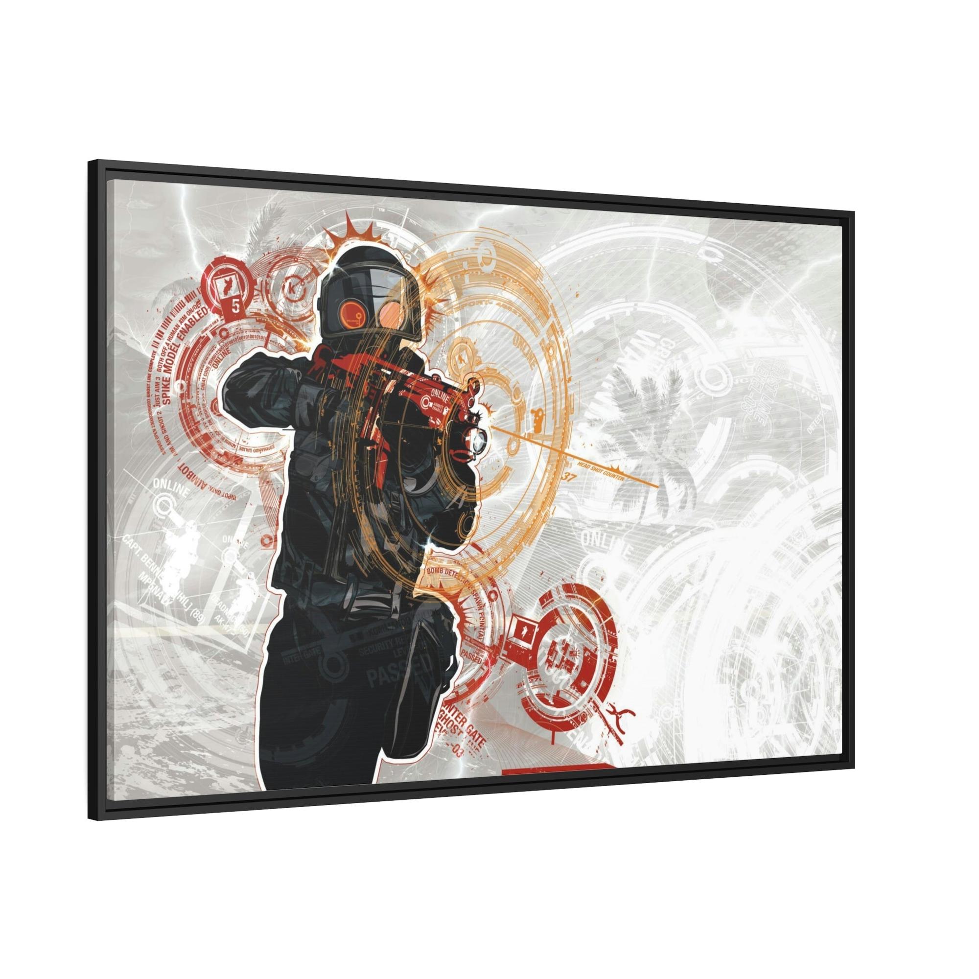 Counter Strike Virtual Warfare: Thrilling Counter Strike Scene in Framed Canvas & Poster