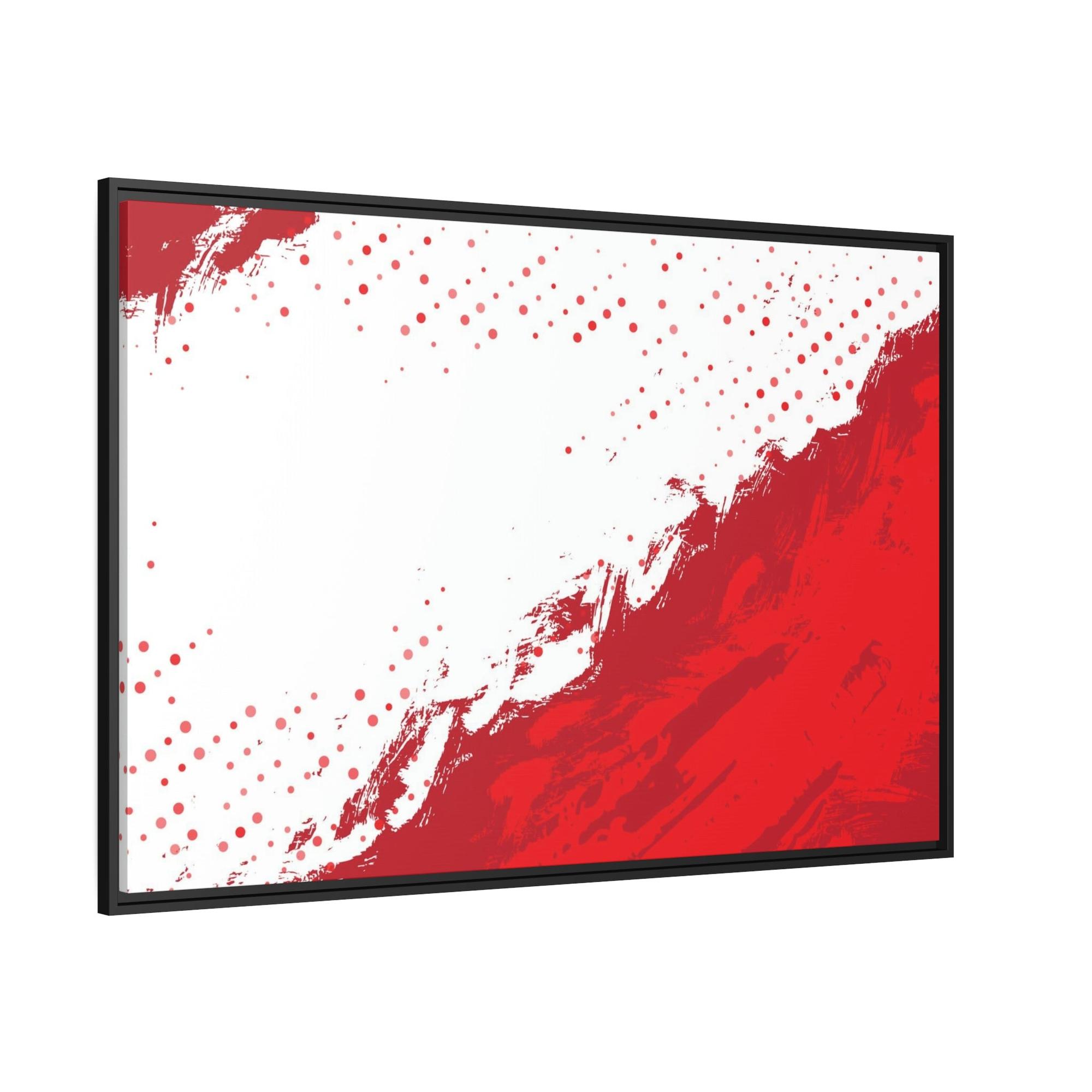 Red Abstract Art The Power of Color: Red Abstract Prints and Wall Art on Natural Canvas & Poster