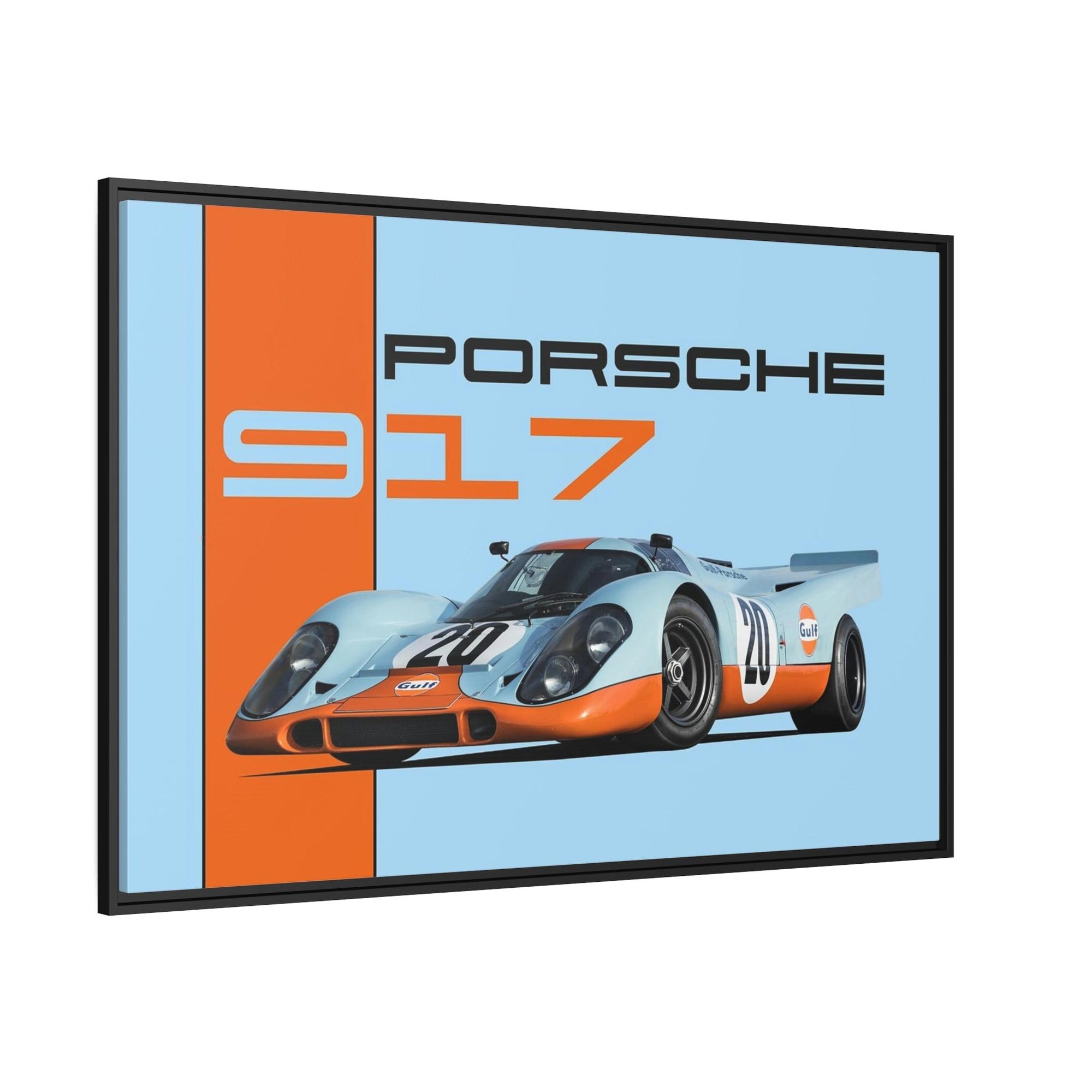 Porsche Speed and Style: Artistic Canvas Print of a Porsche Racing Car