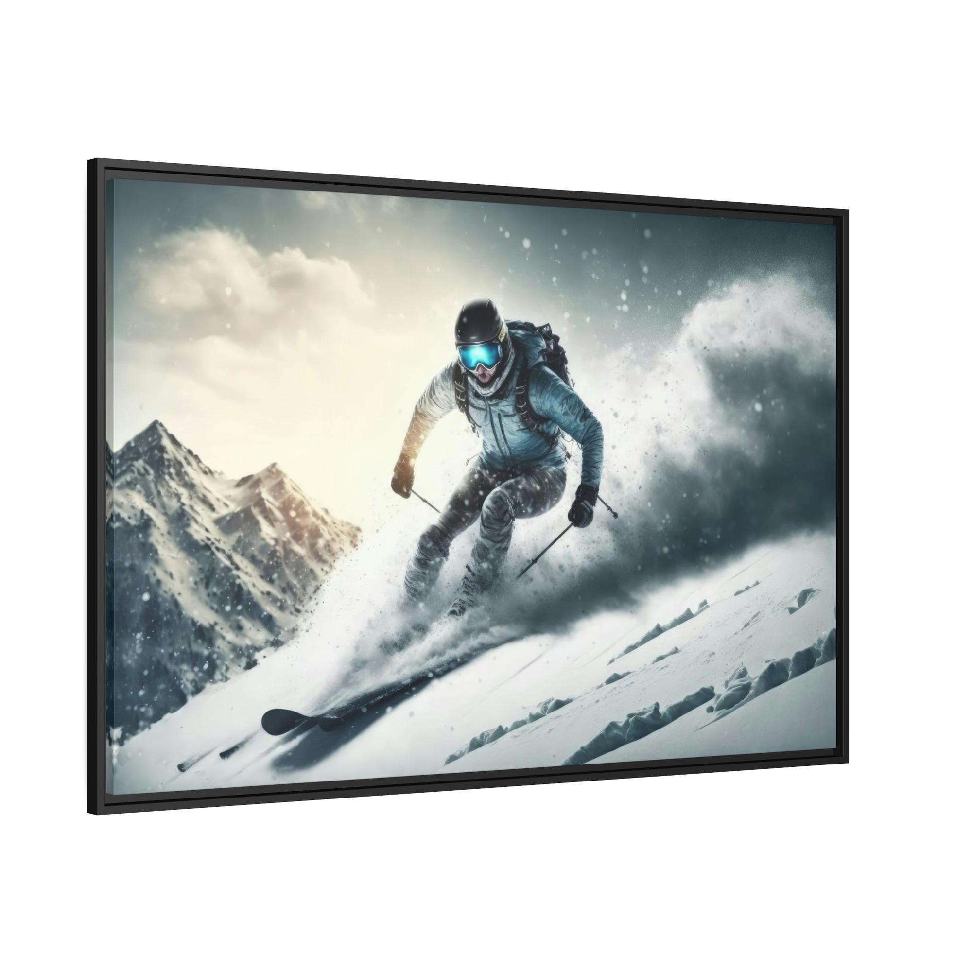 Skiing A Winter Wonderland: A Majestic Skiing Scene