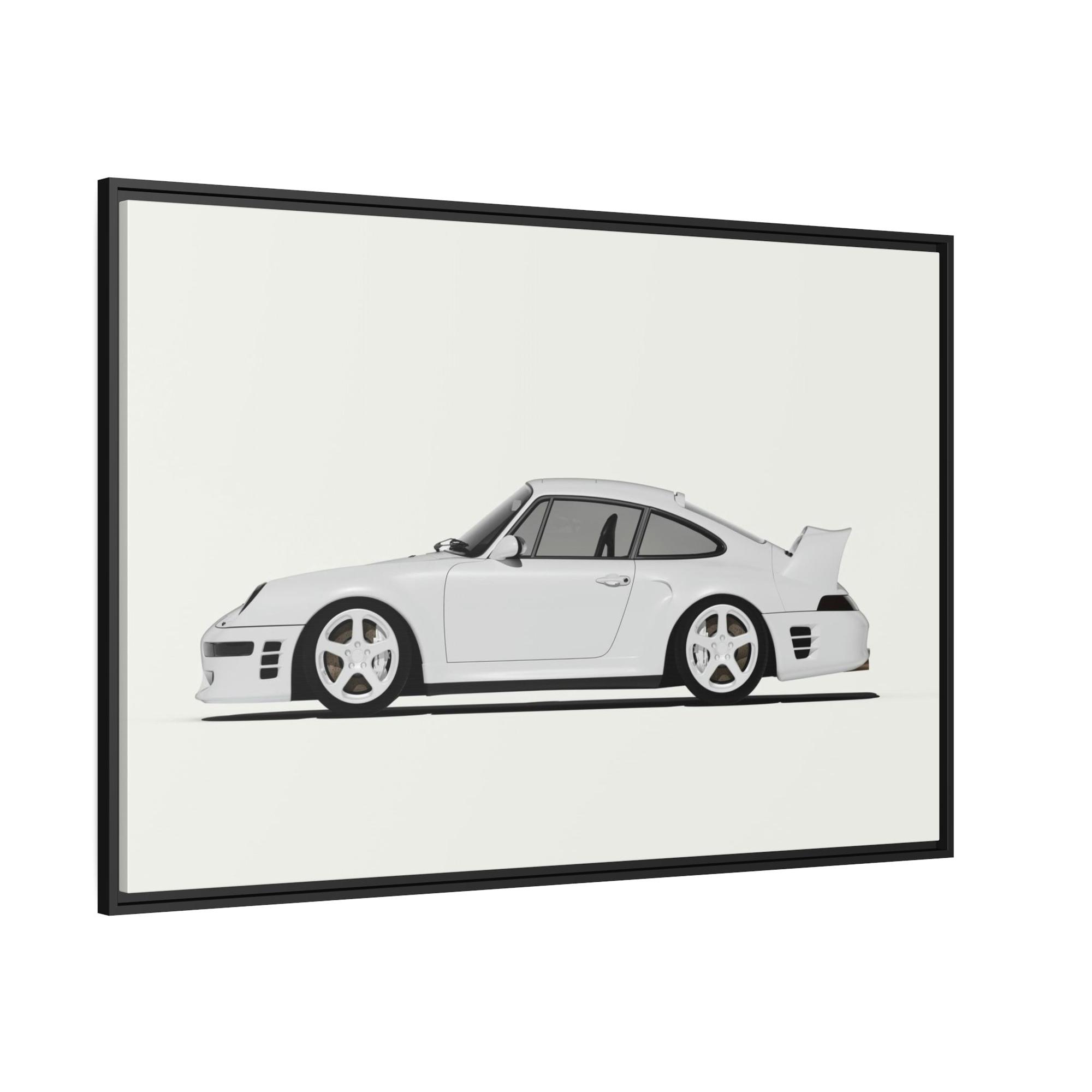 Porsche Porsche Paradise: Stunning Wall Art Featuring a Luxurious Porsche Scene on Natural Canvas