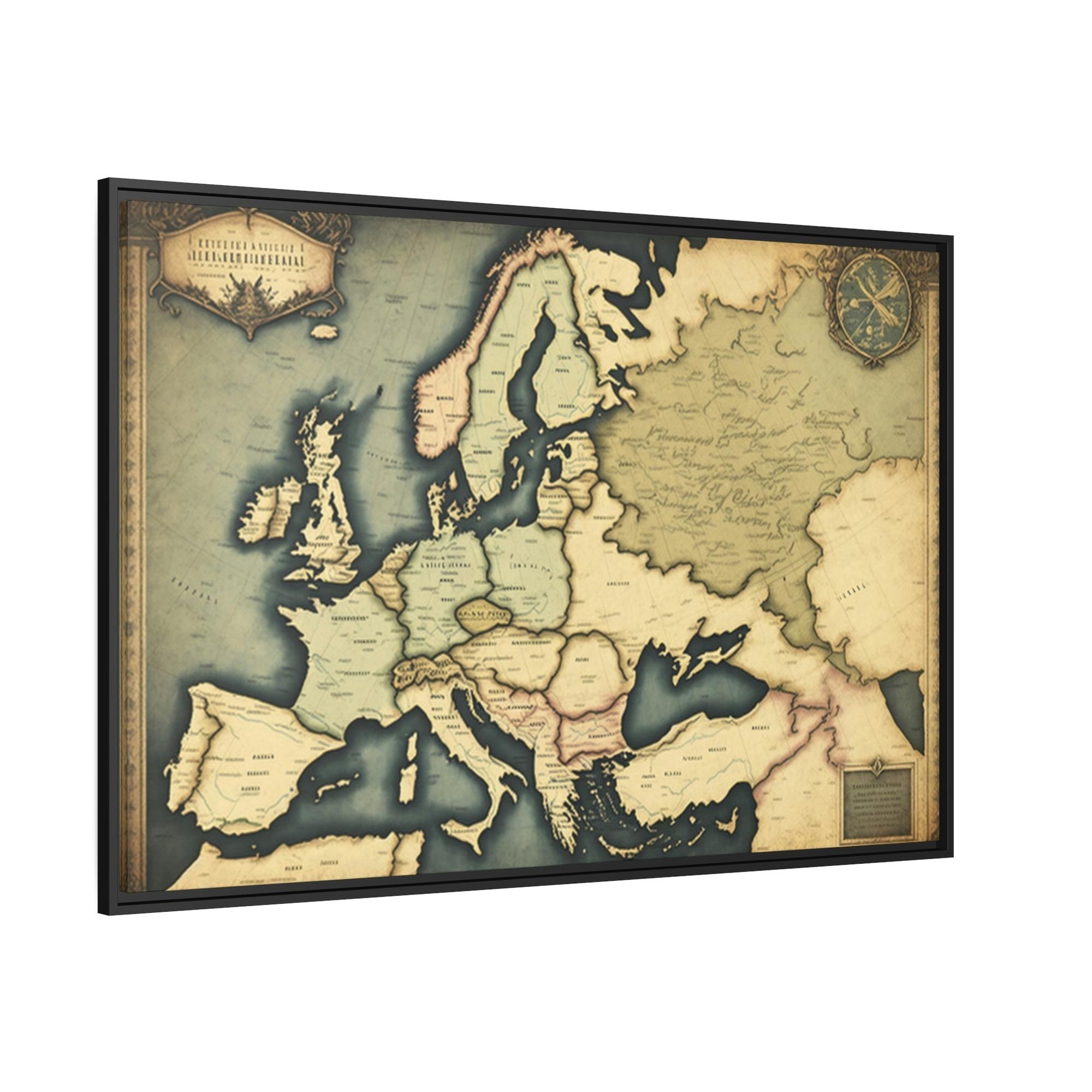 Vintage Maps Antique Adventure: A Painting of Vintage Maps on a Journey