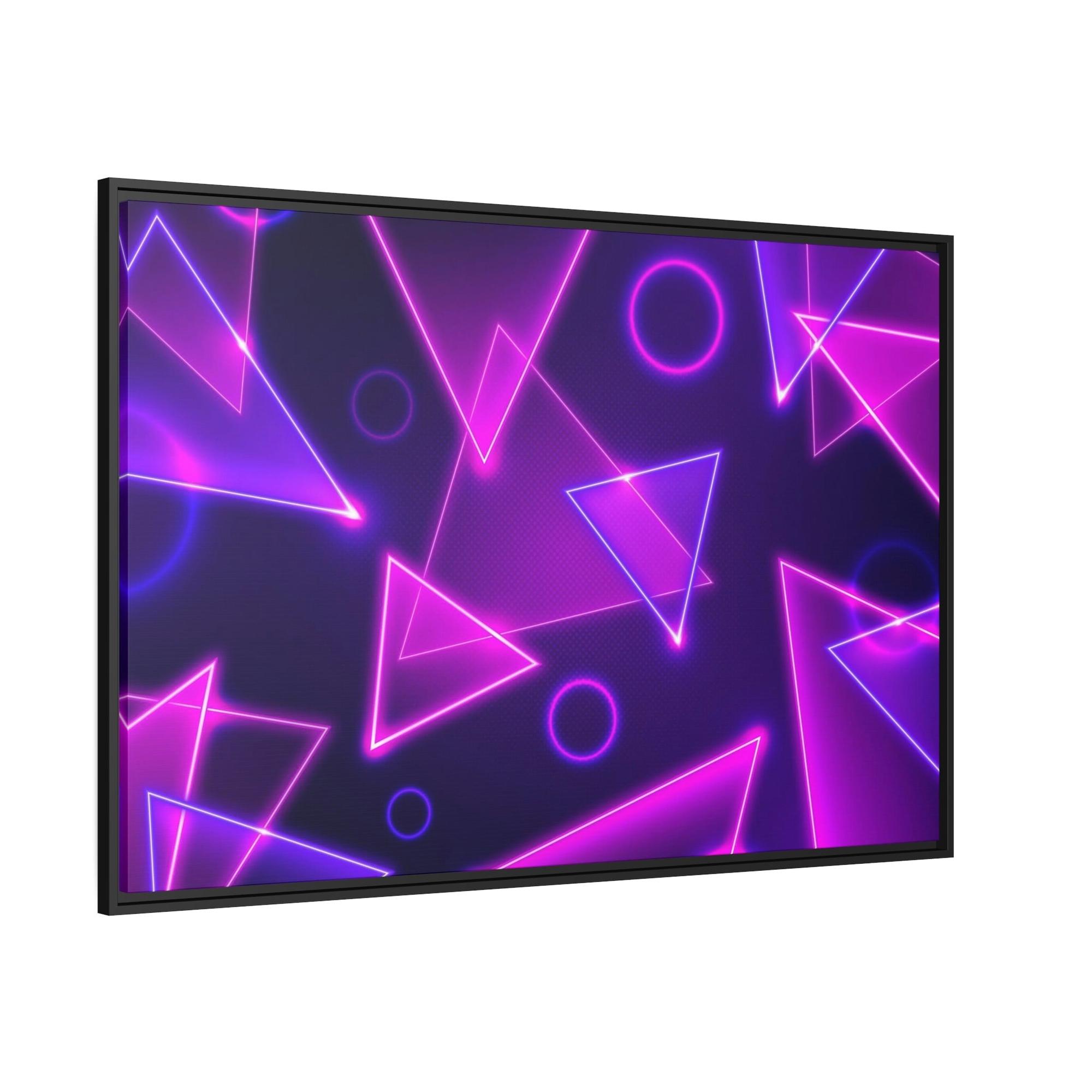 Neon Neon Symphony: Illuminating Wall Art Prints with Vibrant Colors on Canvas