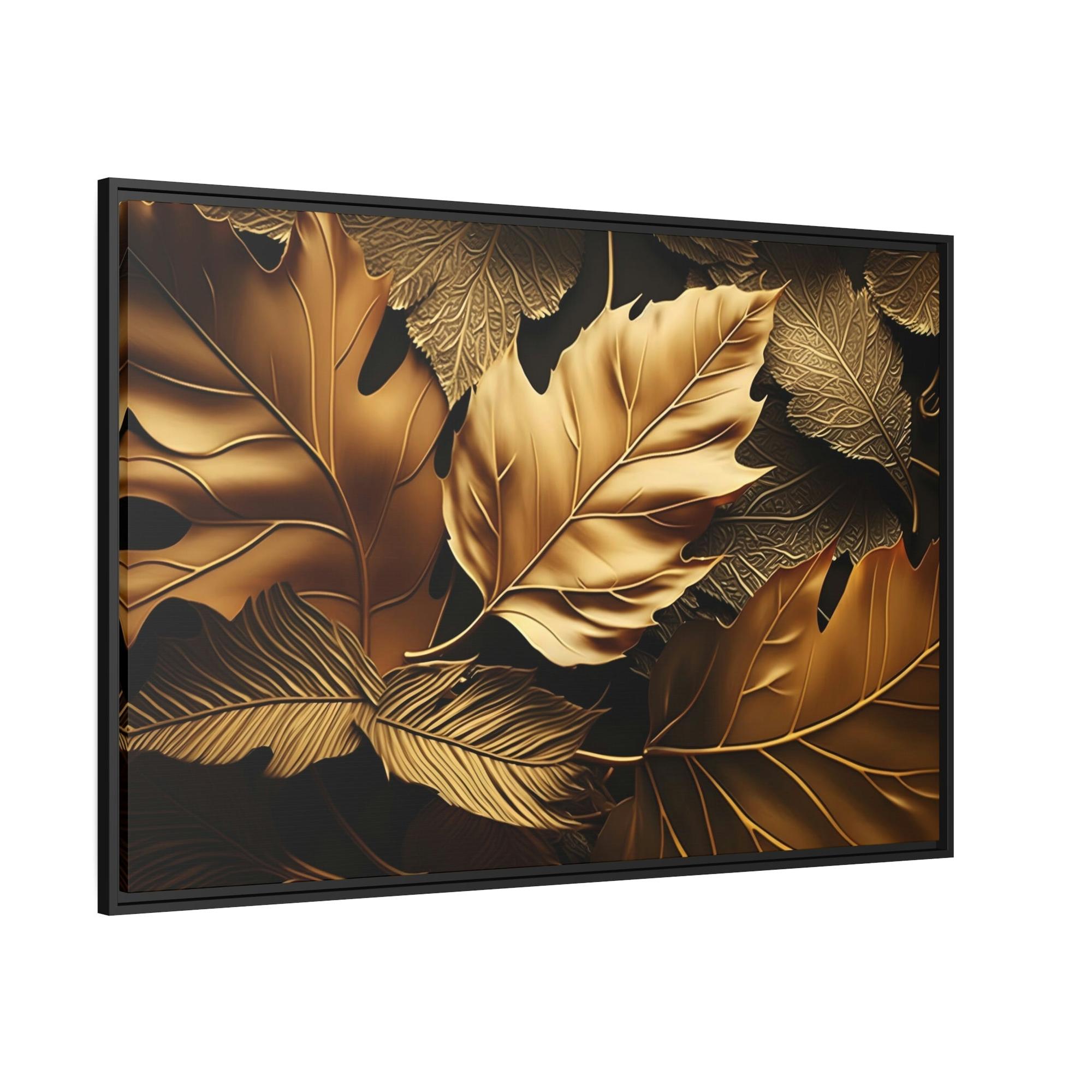 Gold Abstract Art Radiant Splendor: Gold Abstract Canvas & Poster Wall Art